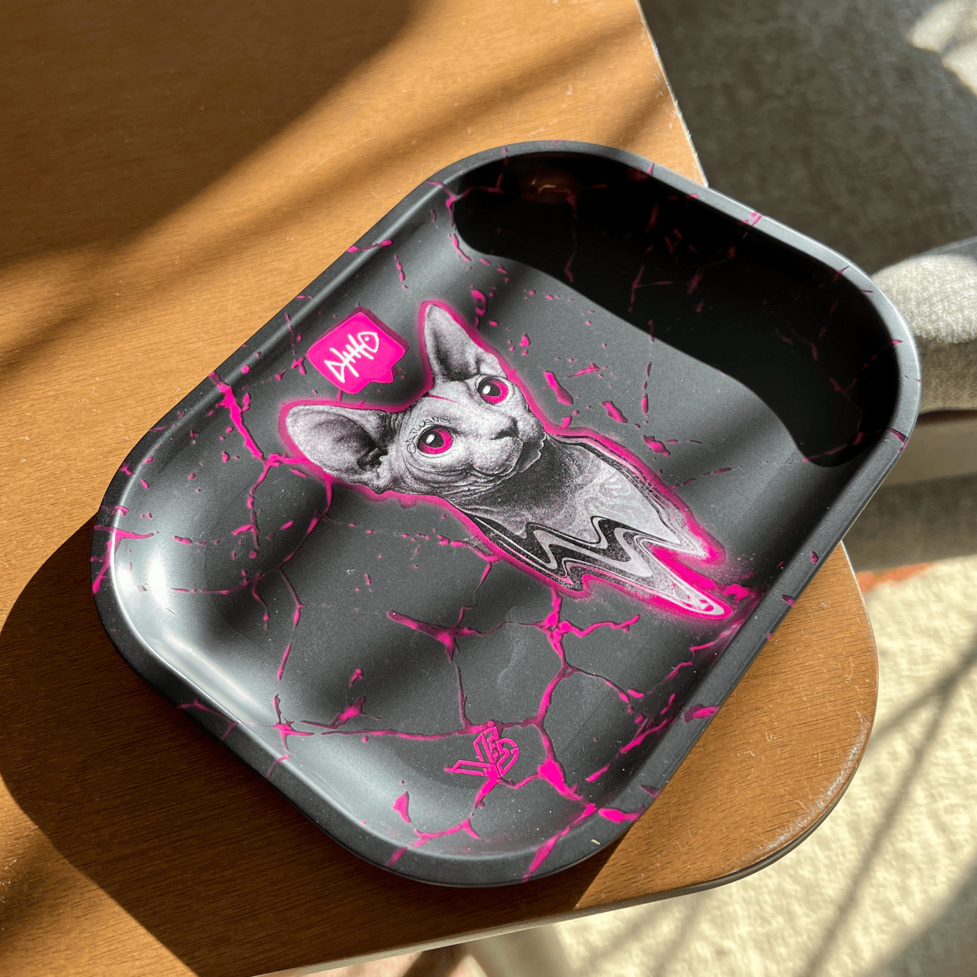 v-syndicate-metal-rollin-tray-cat-prism-drehtablett-small image 5