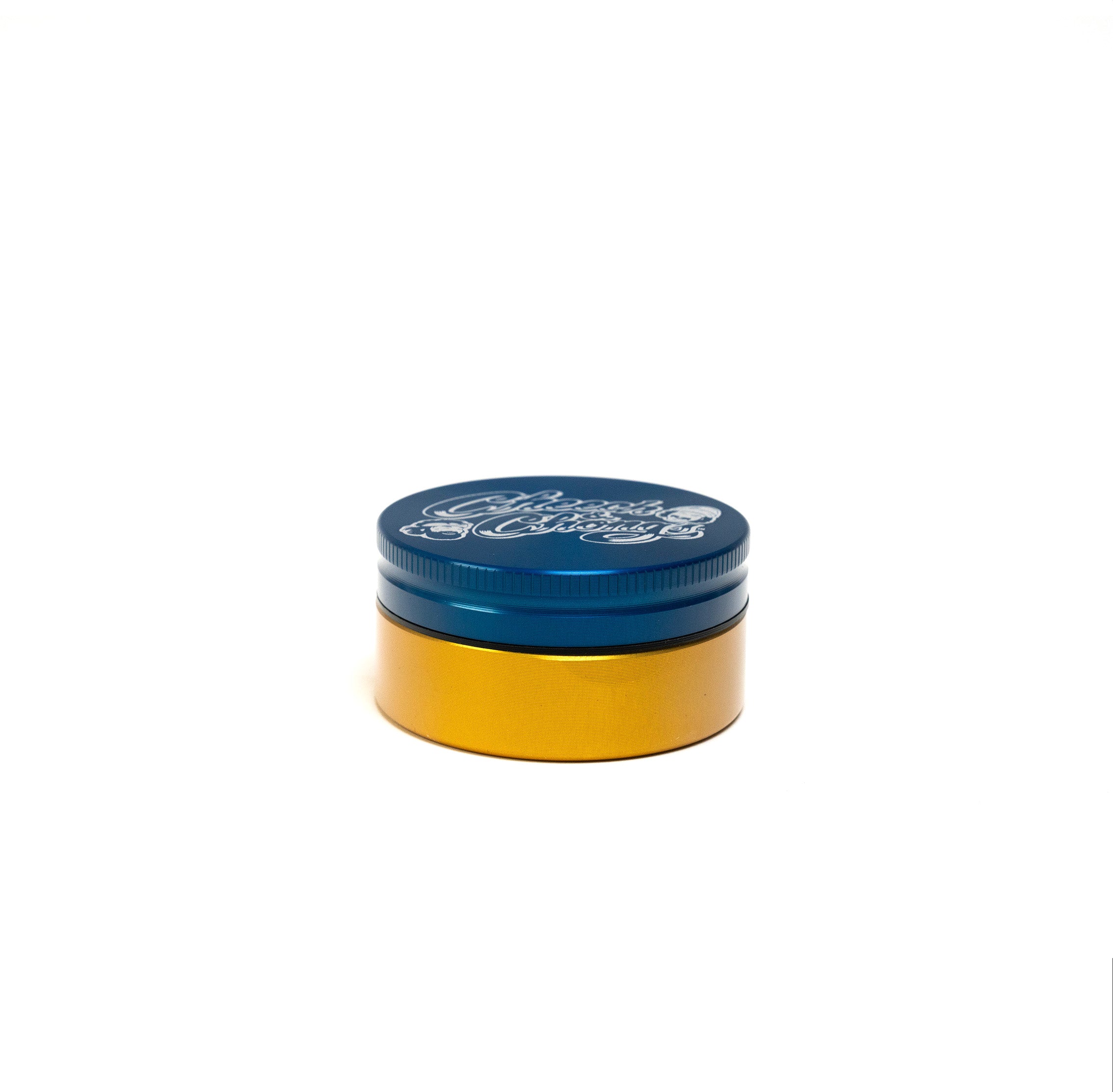 cheech-chong-alu-grinder-2-teilig-medium-blau-gold-kr-uterm-hle image 3
