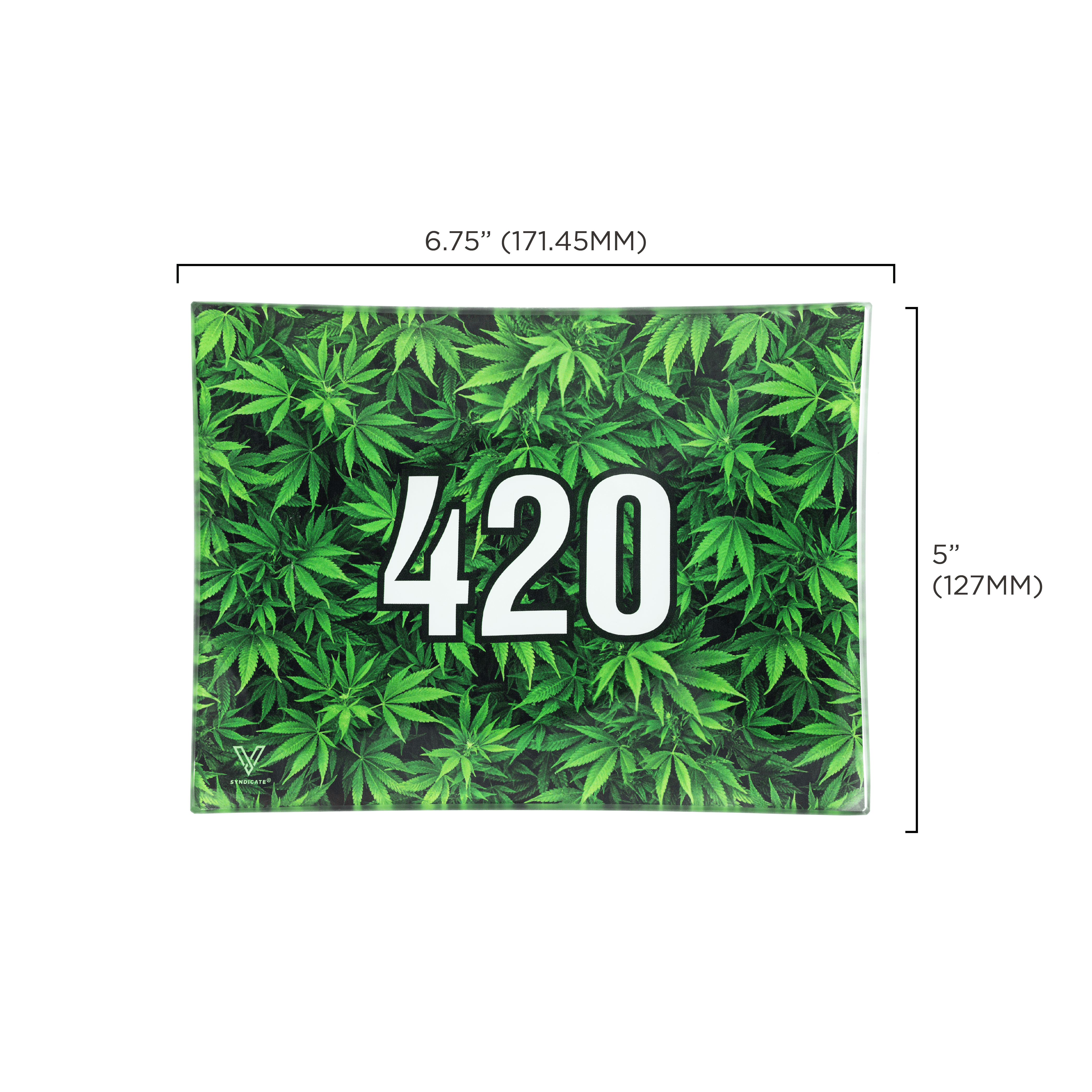v-syndicate-glass-rollin-tray-420-green-glastablett-small image 3
