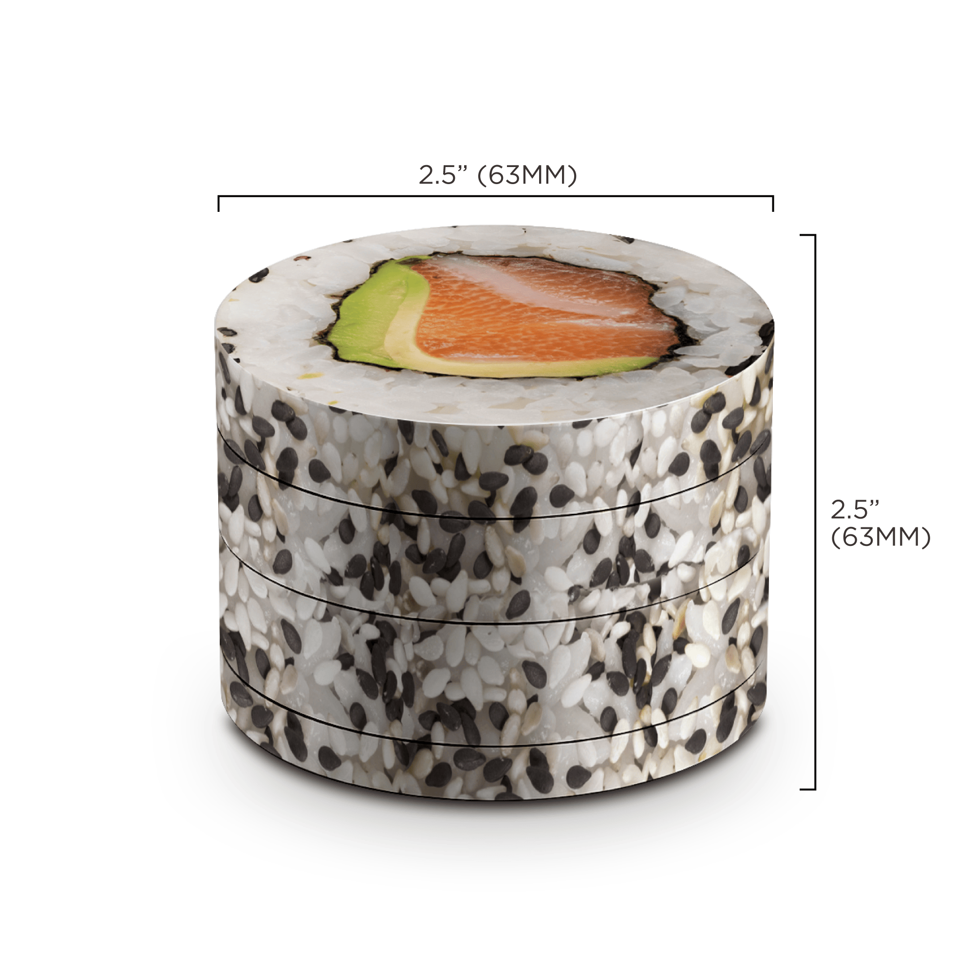 v-syndicate-dine-in-sesame-sushi-grinder-4-teilig-metall-mit-sieb image 4