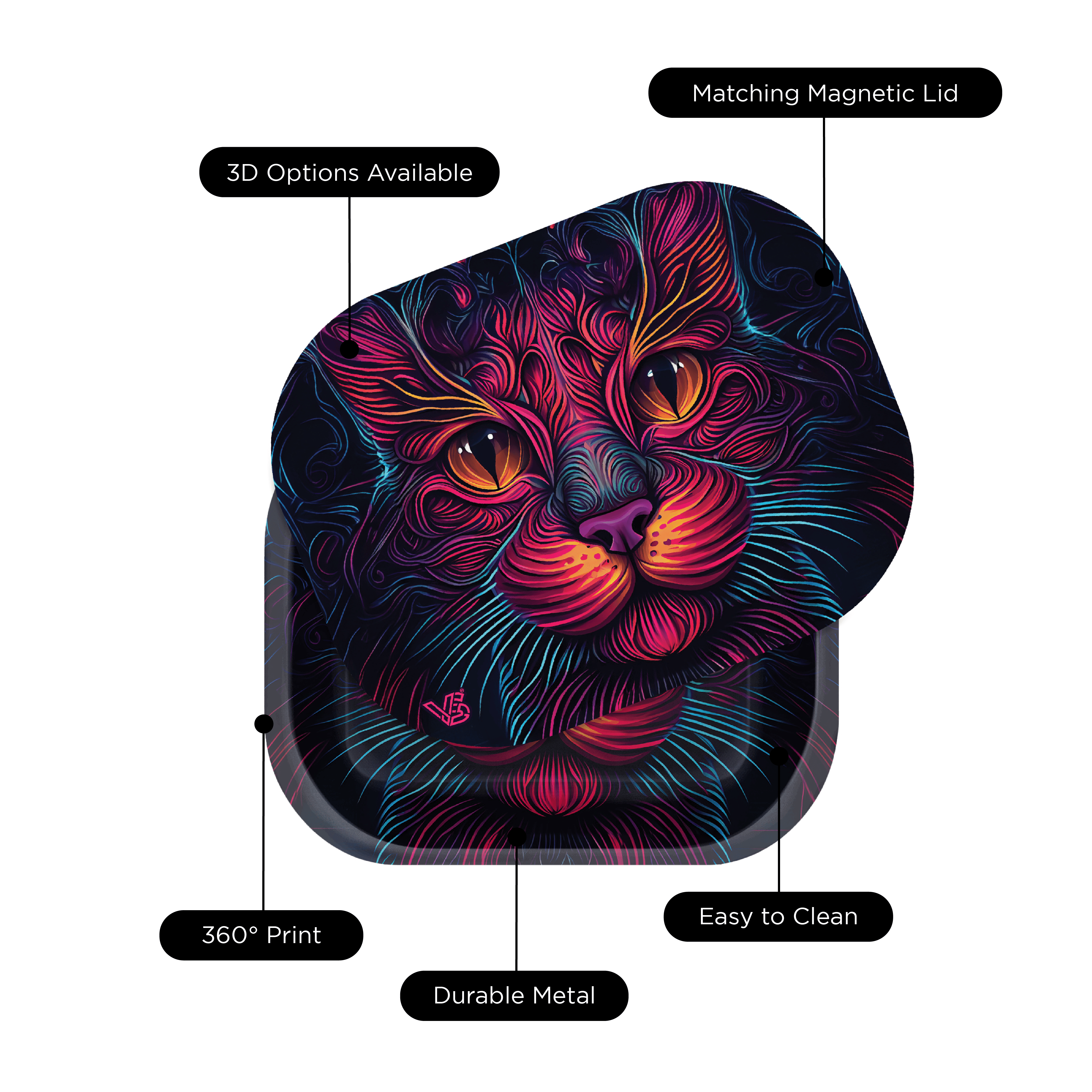 v-syndicate-roll-n-go-cat-prism-3d-drehtablett-small-mit-deckel image 6