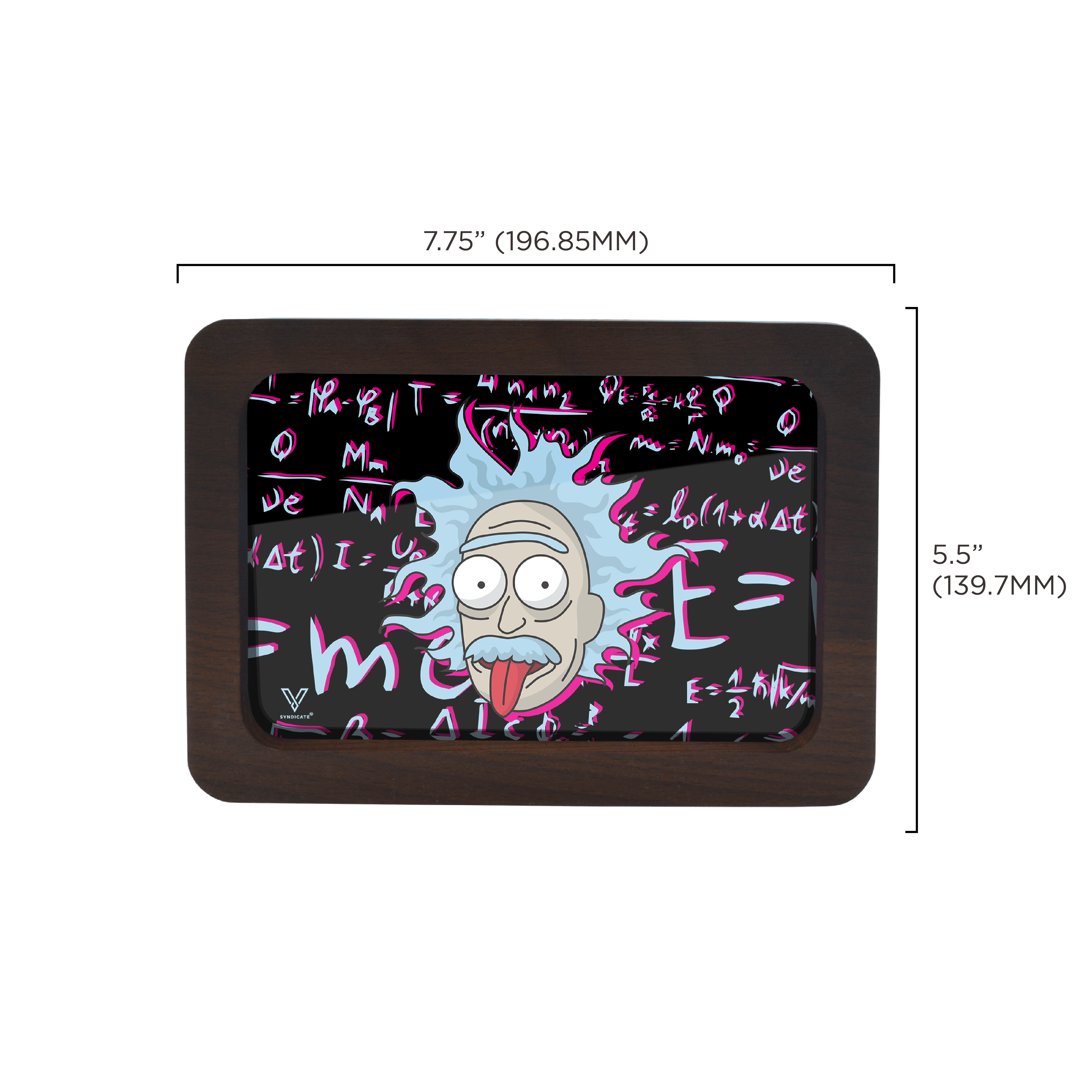 v-syndicate-3d-hd-wood-tray-filthy-genius-drehtablett-small image 3
