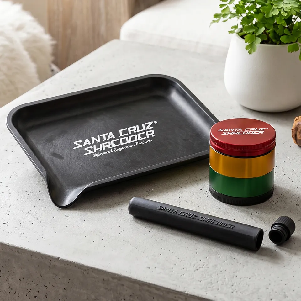 santa-cruz-shredder-grinder-set-alu-4-teilig-tray-tube image 1