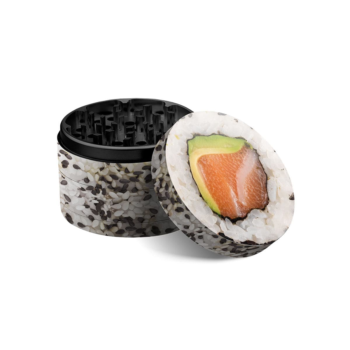 v-syndicate-dine-in-sesame-sushi-grinder-4-teilig-metall-mit-sieb image 1