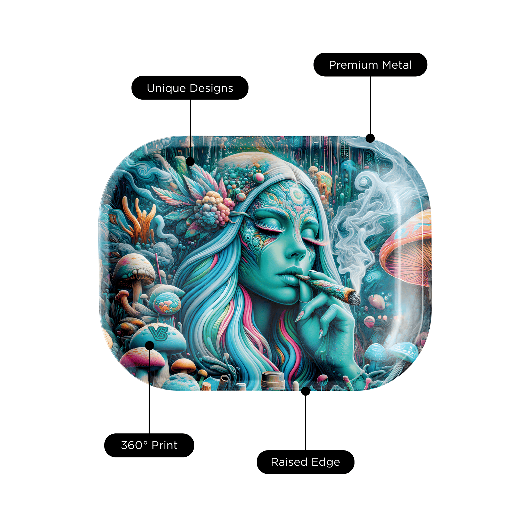 v-syndicate-metal-rollin-tray-forest-medic-drehtablett-small image 3