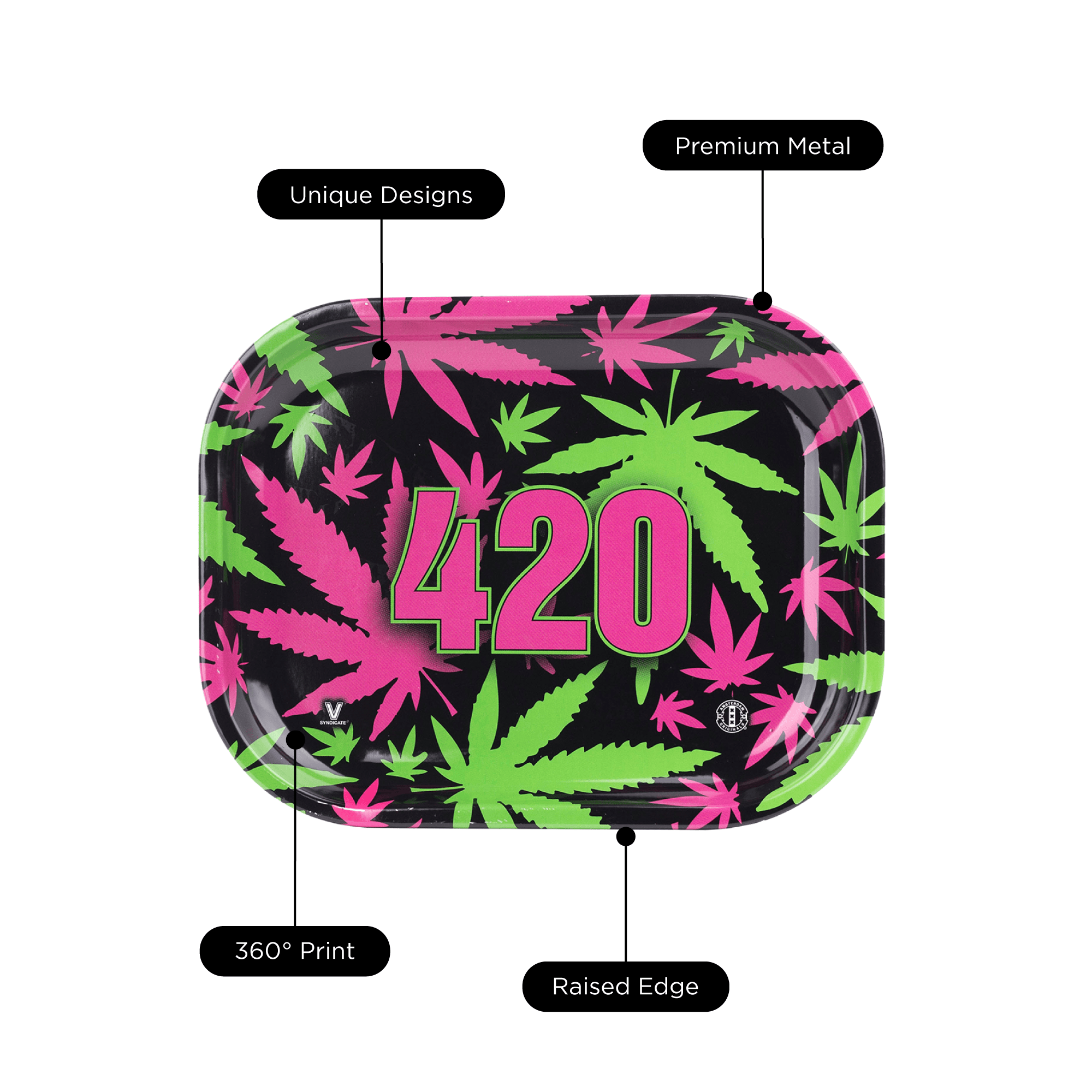 v-syndicate-metal-rollin-tray-420-retro-drehtablett-small-360-print image 3