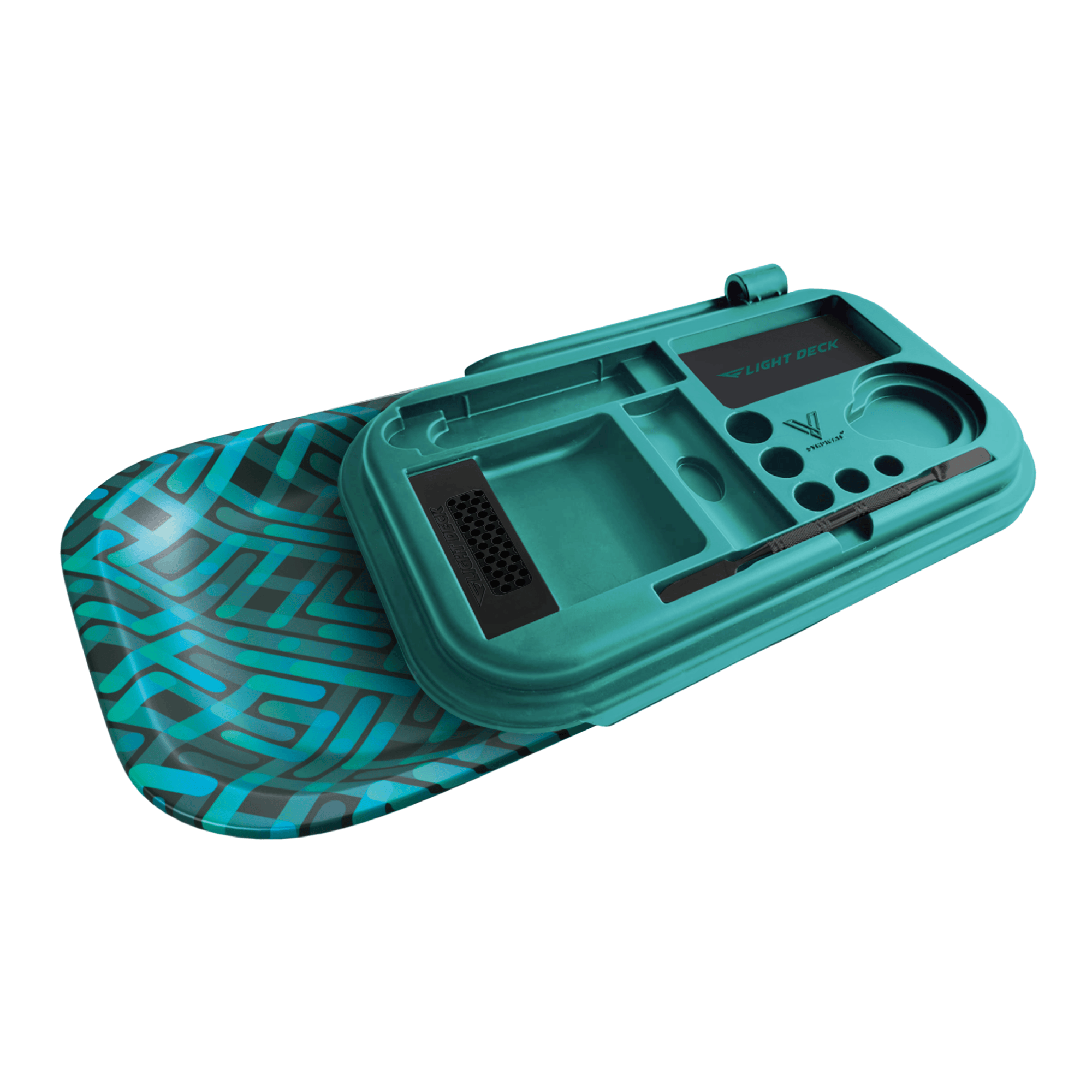 v-syndicate-flight-deck-stacked-tray-all-in-one-metall-mit-deckel image 2
