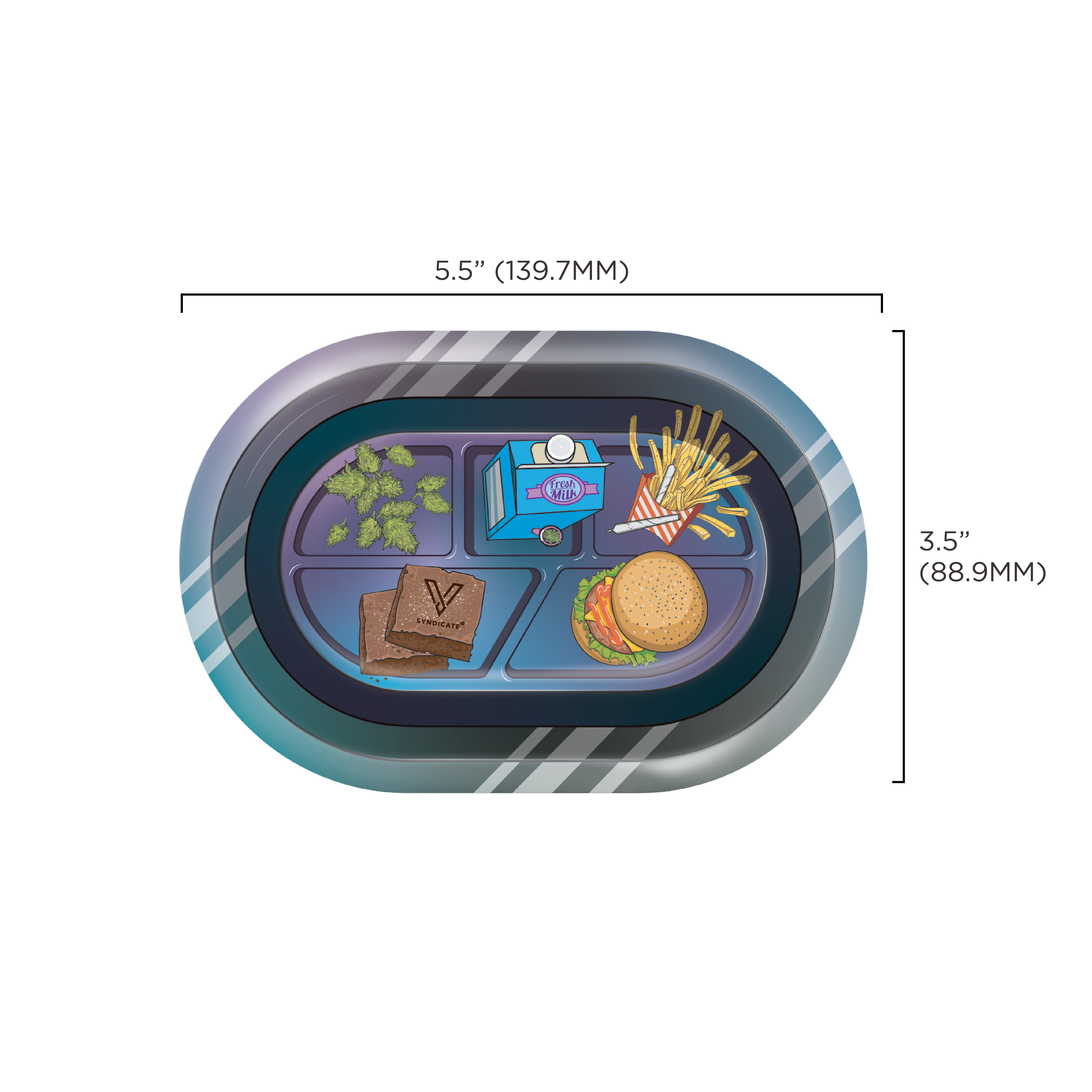 v-syndicate-roll-n-go-munch-time-3d-drehtablett-small-mit-magnetdeckel image 7