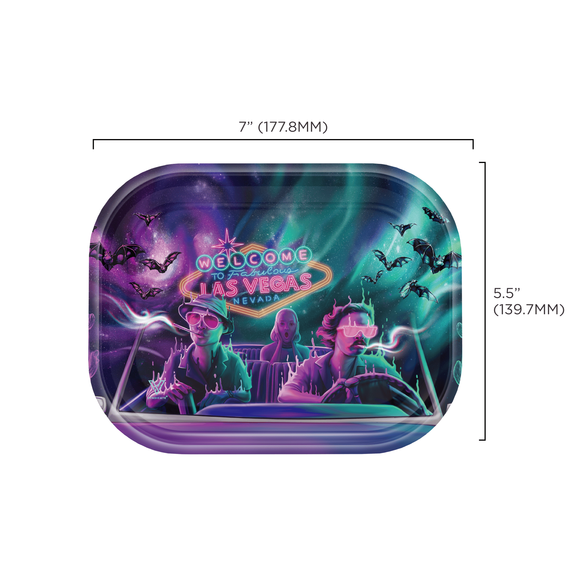 v-syndicate-metal-rollin-tray-bat-country-drehtablett-small image 2