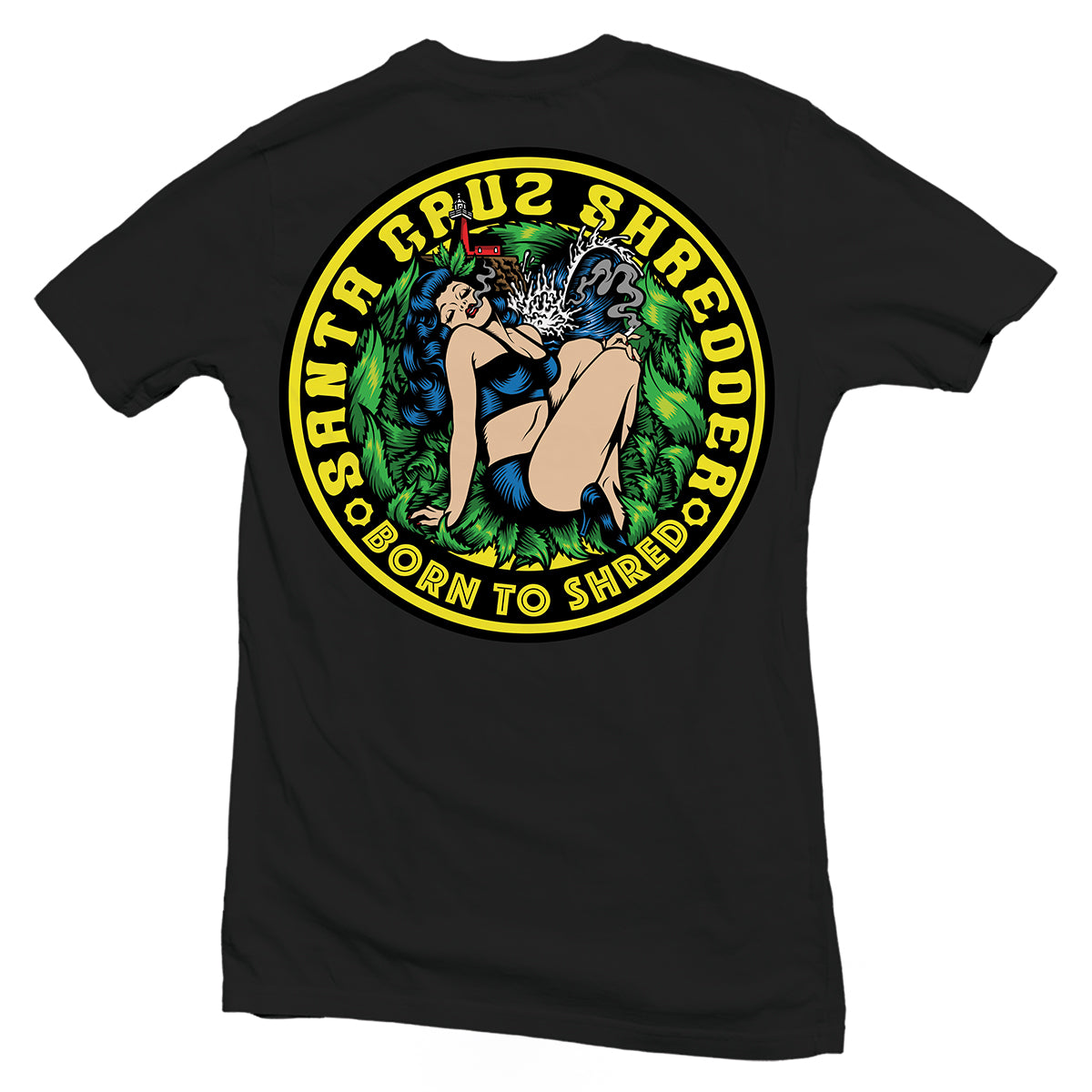 santa-cruz-shredder-signature-pinup-t-shirt-gr-l-schwarz image 1