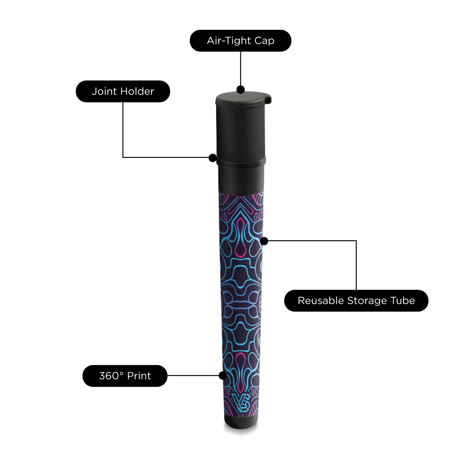 v-syndicate-stash-cap-cyberpunk-joint-h-lle-tube-aufbewahrung image 3