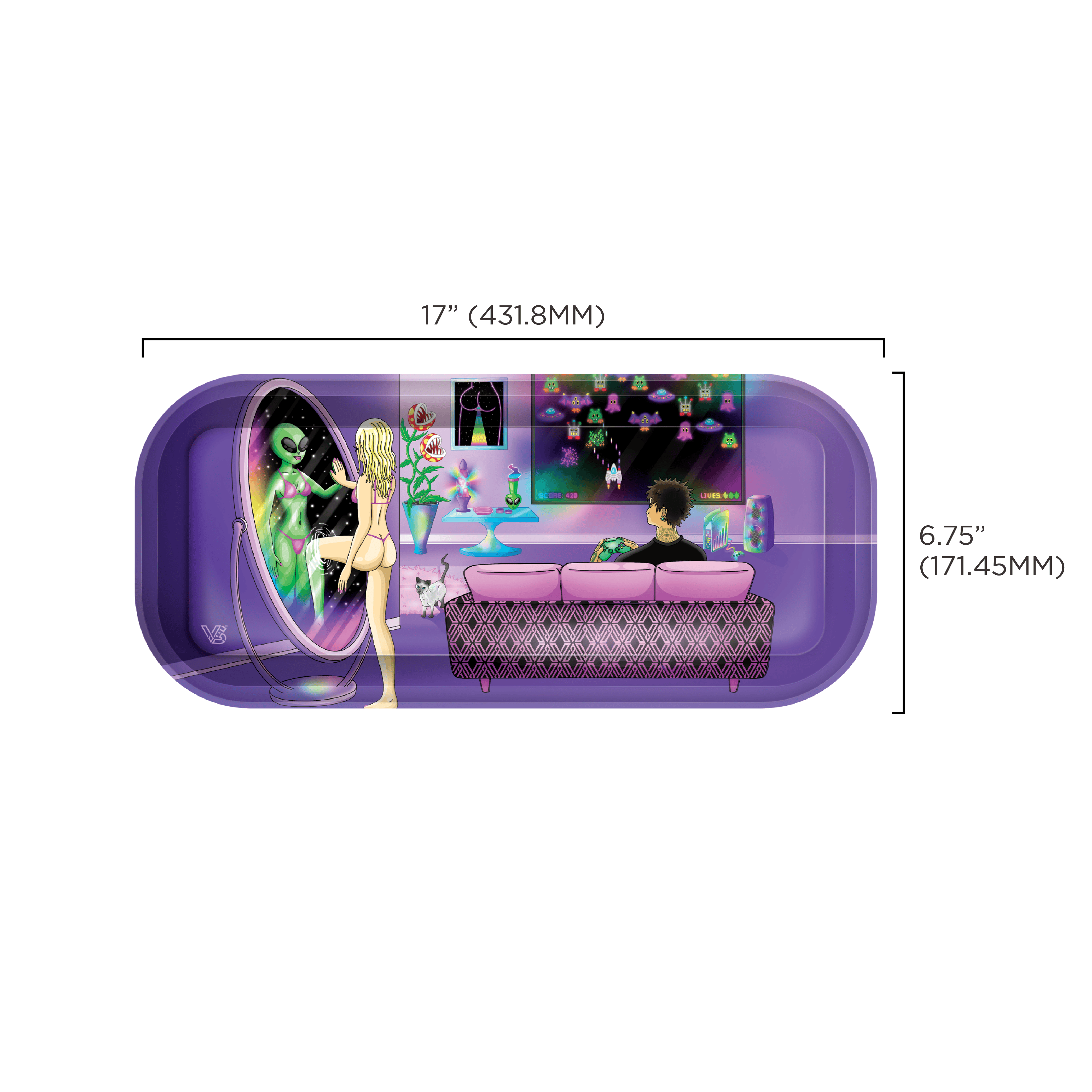 v-syndicate-roll-n-go-reflections-drehtablett-small-magnetdeckel image 2