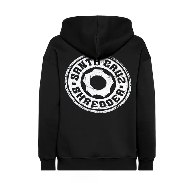 santa-cruz-shredder-signature-cog-hoodie-l-schwarz-rotes-logo image 1