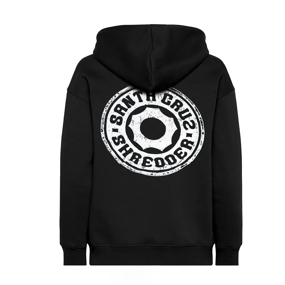 santa-cruz-shredder-signature-cog-hoodie-l-schwarz-rotes-logo image 1