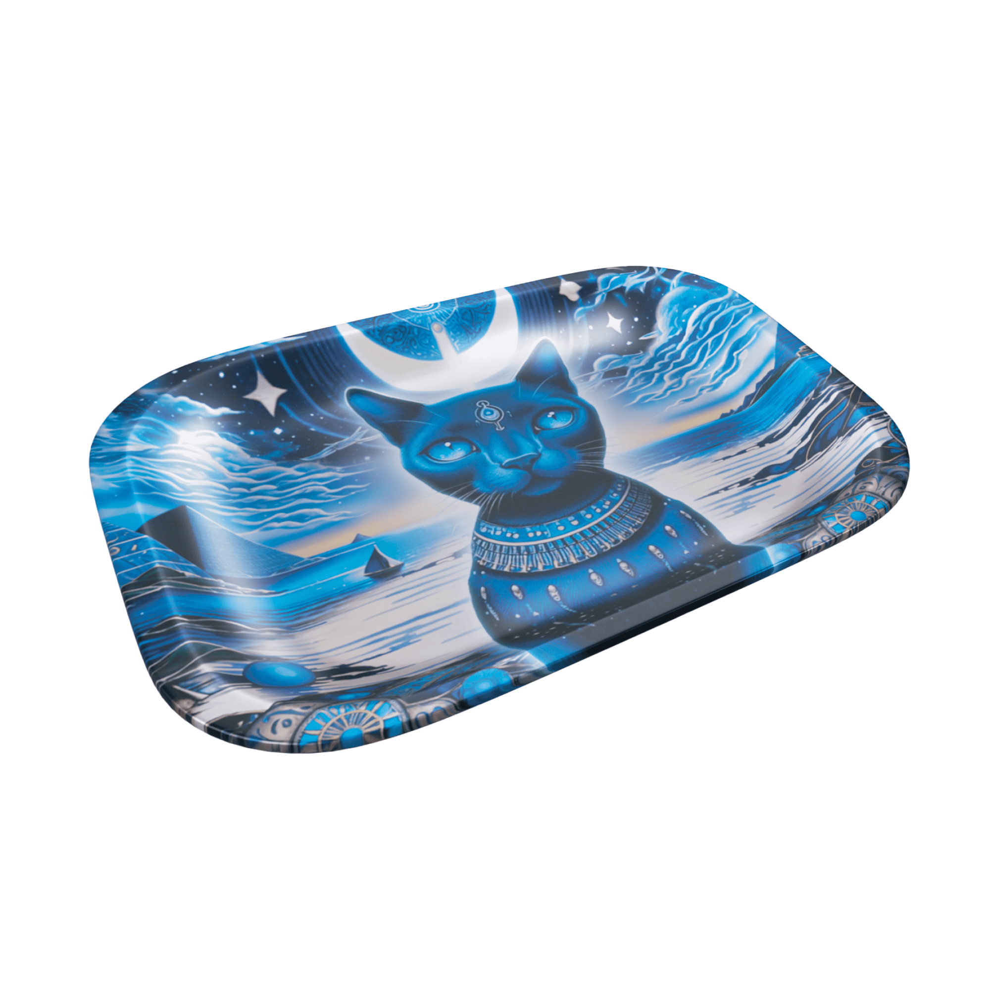 v-syndicate-flight-deck-feline-pharaoh-drehtablett-set-metall image 3