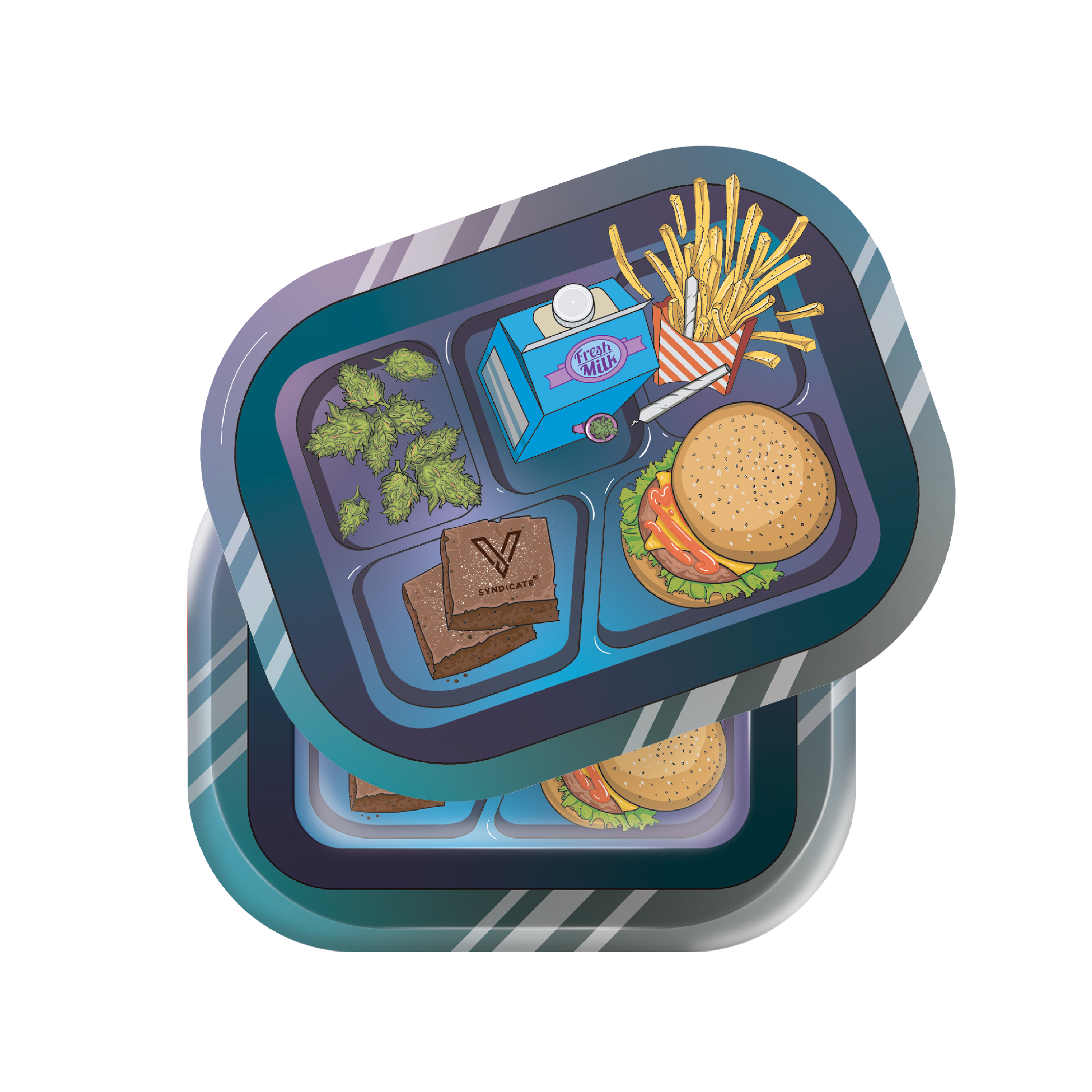 v-syndicate-roll-n-go-munch-time-3d-drehtablett-small-mit-magnetdeckel image 4