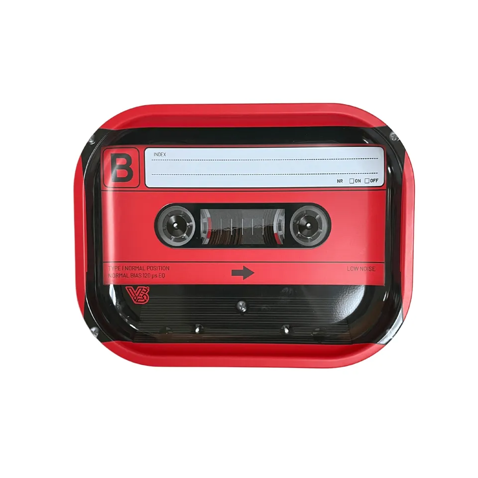 v-syndicate-metal-rollin-tray-cassette-red-drehtablett-small image 1