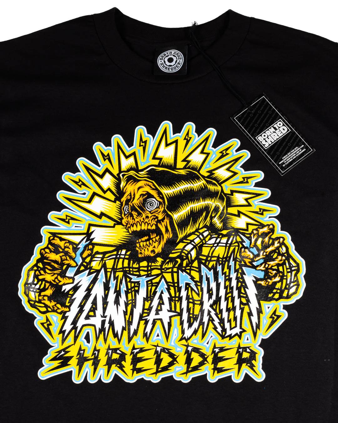 santa-cruz-shredder-shocker-skull-t-shirt-schwarz-gr-m-baumwolle image 2