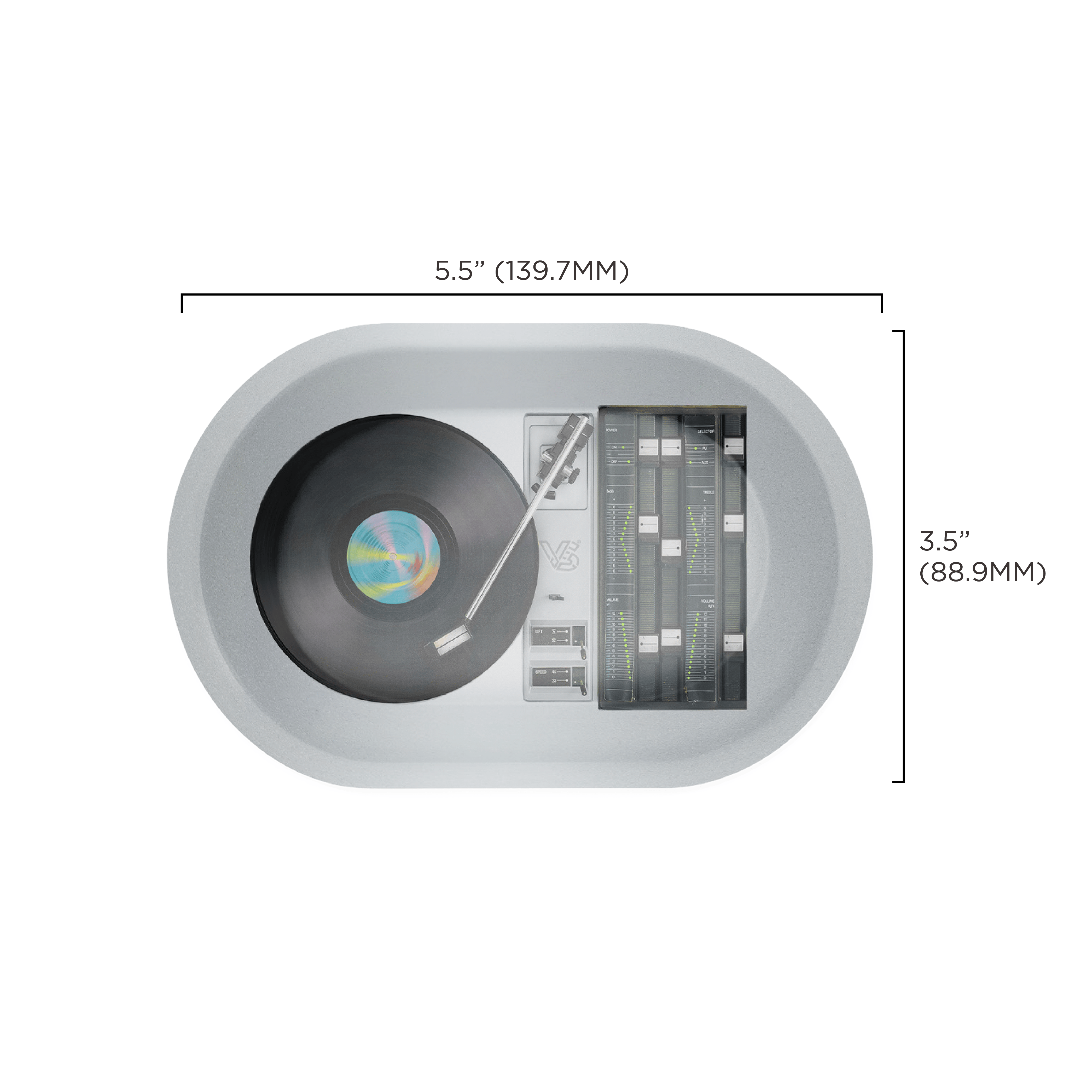 v-syndicate-roll-n-go-record-player-3d-drehtablett-small-mit-magnetdeckel image 2