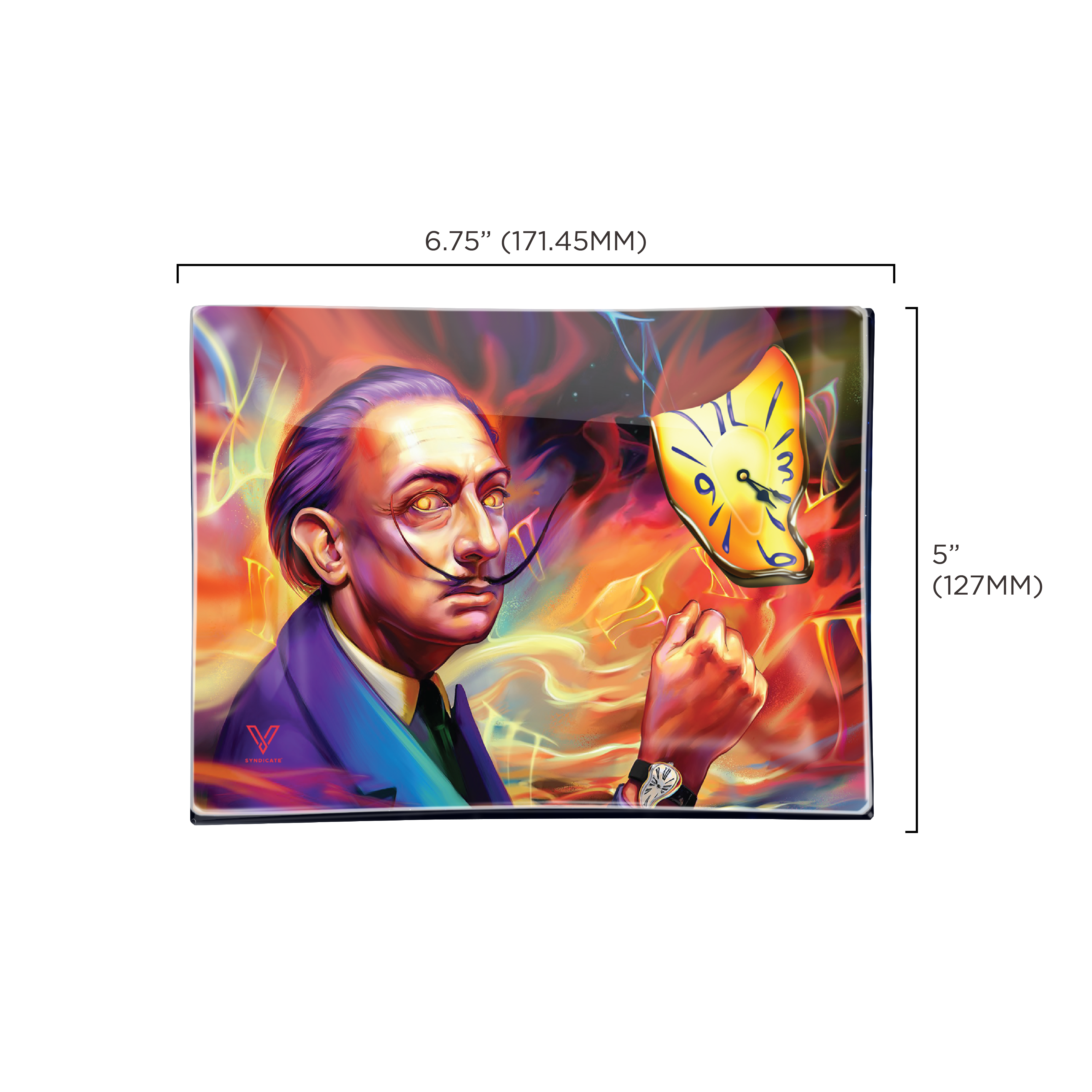 v-syndicate-glass-rollin-tray-drehtablett-dalirious-glas image 3