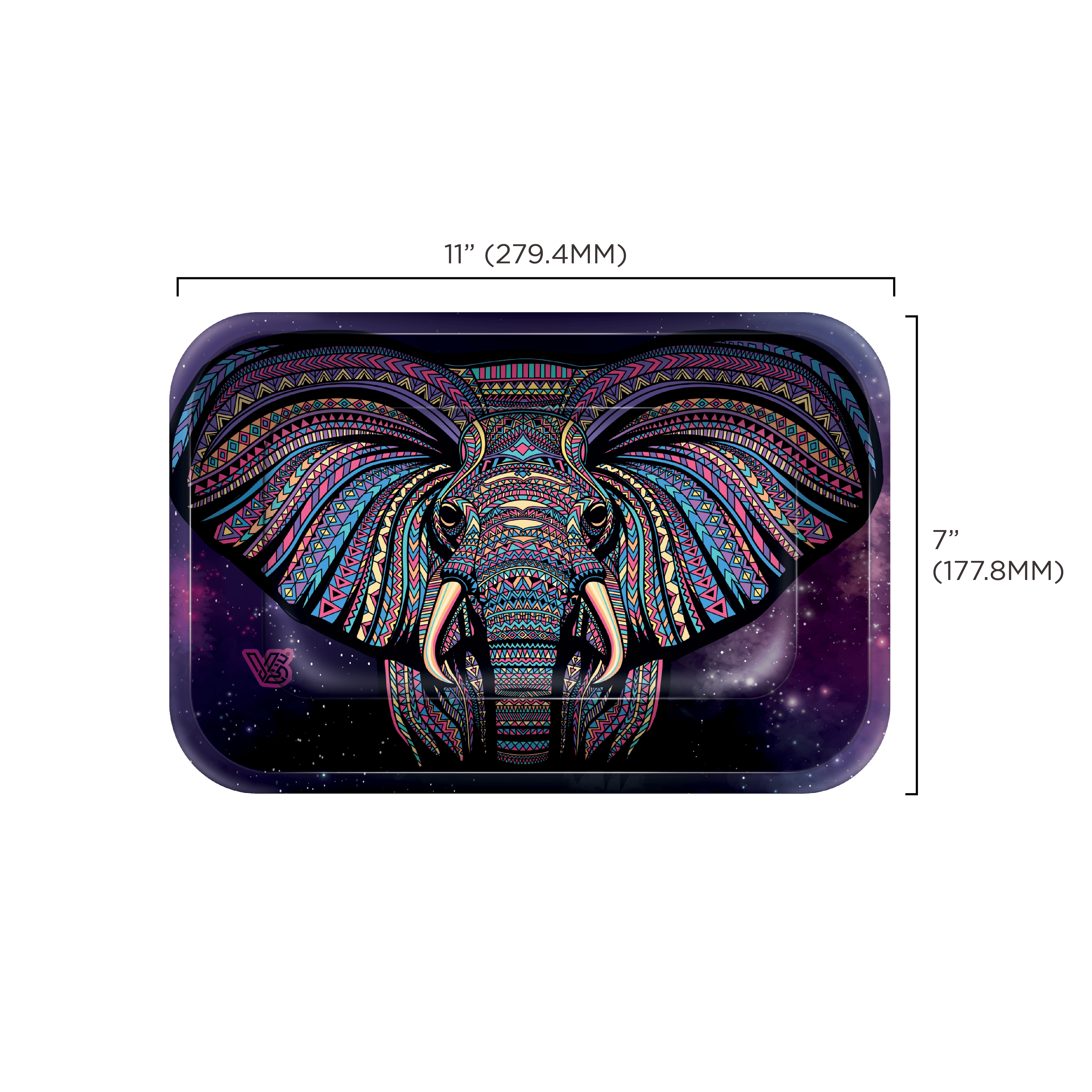 v-syndicate-elephant-3d-roll-n-go-tray-small-metall-mit-deckel image 5