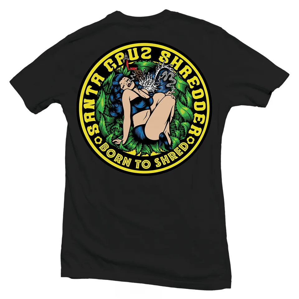 santa-cruz-shredder-signature-pinup-t-shirt-gr-l-schwarz image 1