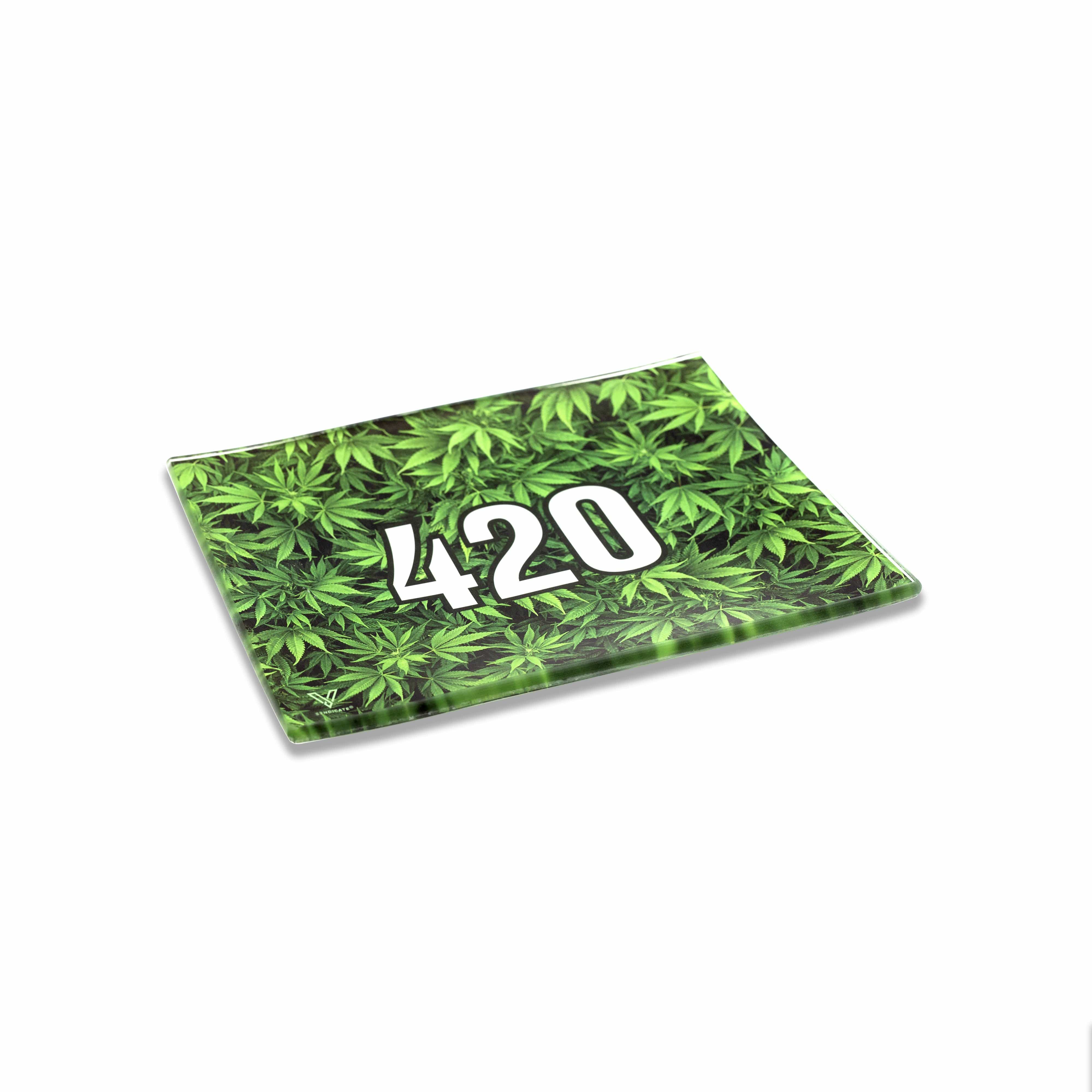 v-syndicate-glass-rollin-tray-420-green-glastablett-small image 2