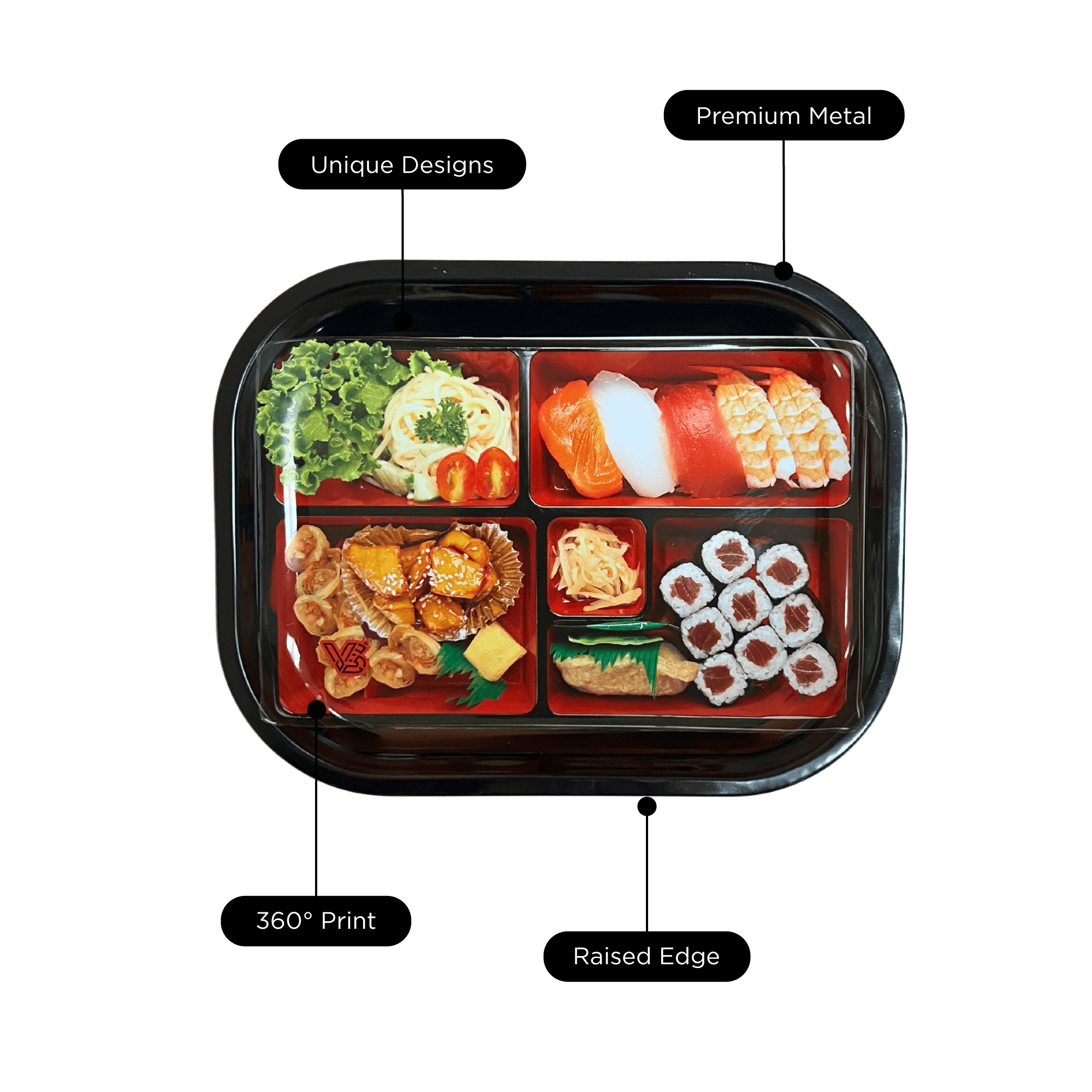 v-syndicate-metal-rollin-tray-bento-box-drehtablett-small-metall image 3