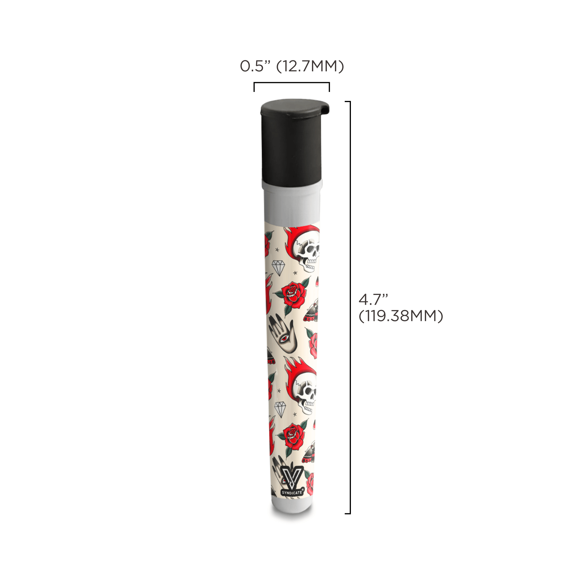 v-syndicate-stash-cap-tattoo-joint-h-lle-tube-wasserdicht image 3