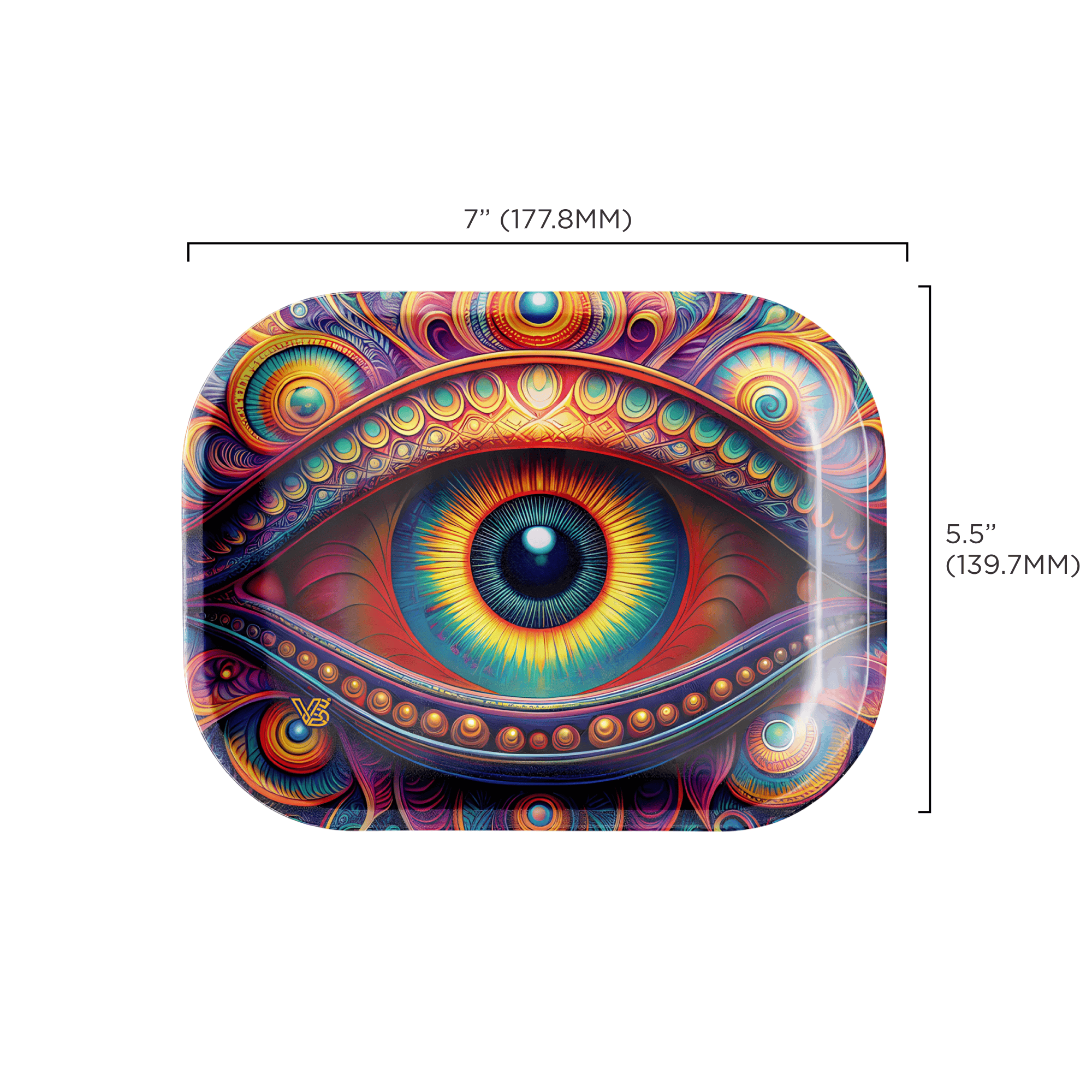 v-syndicate-metal-rollin-tray-eye-drehtablett-small image 2