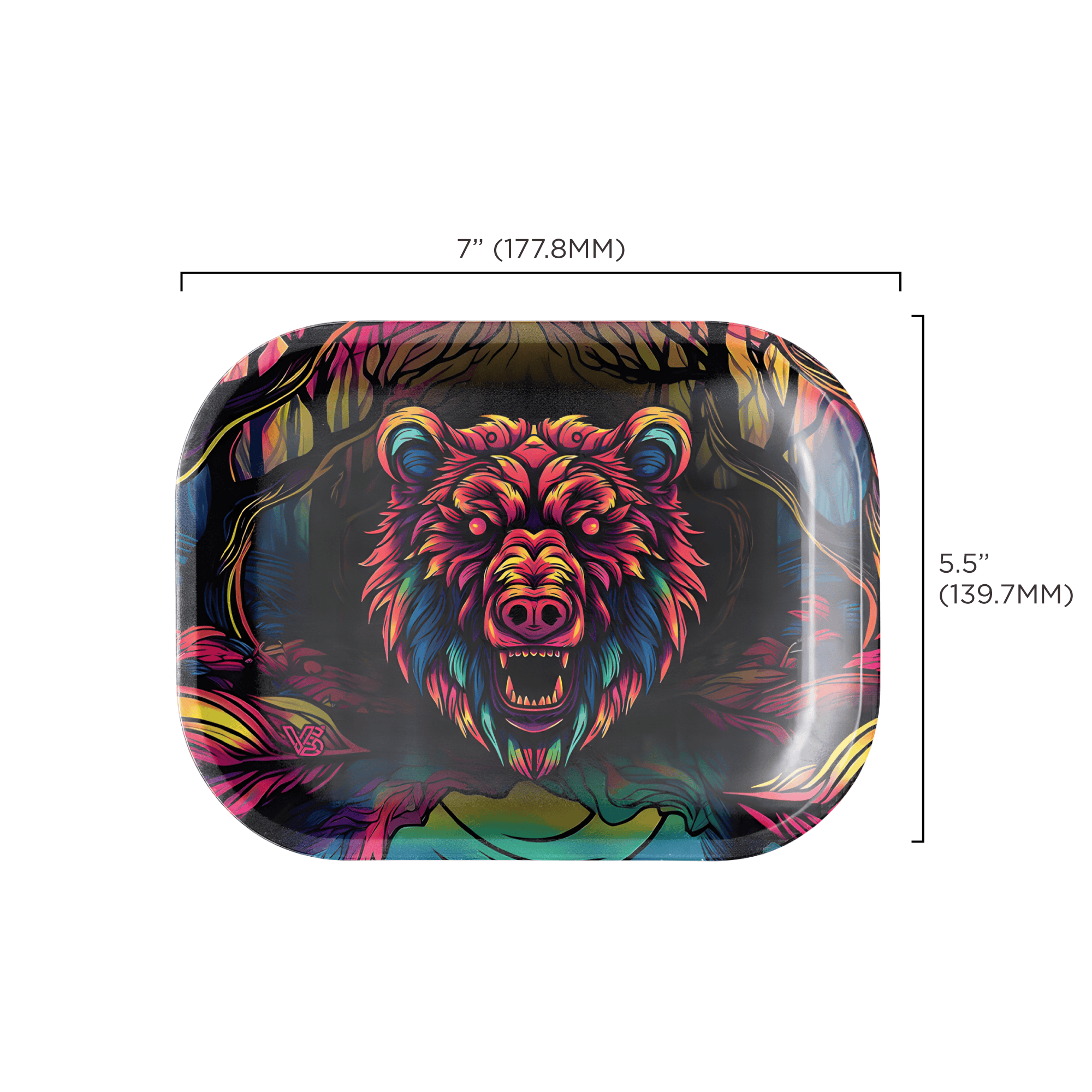 v-syndicate-metal-rollin-tray-bear-prism-drehtablett-small image 2