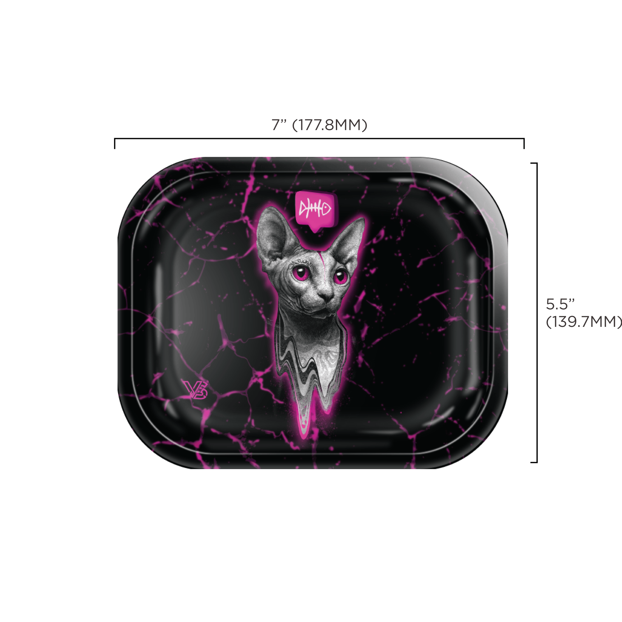 v-syndicate-metal-rollin-tray-the-stray-drehtablett-small image 2