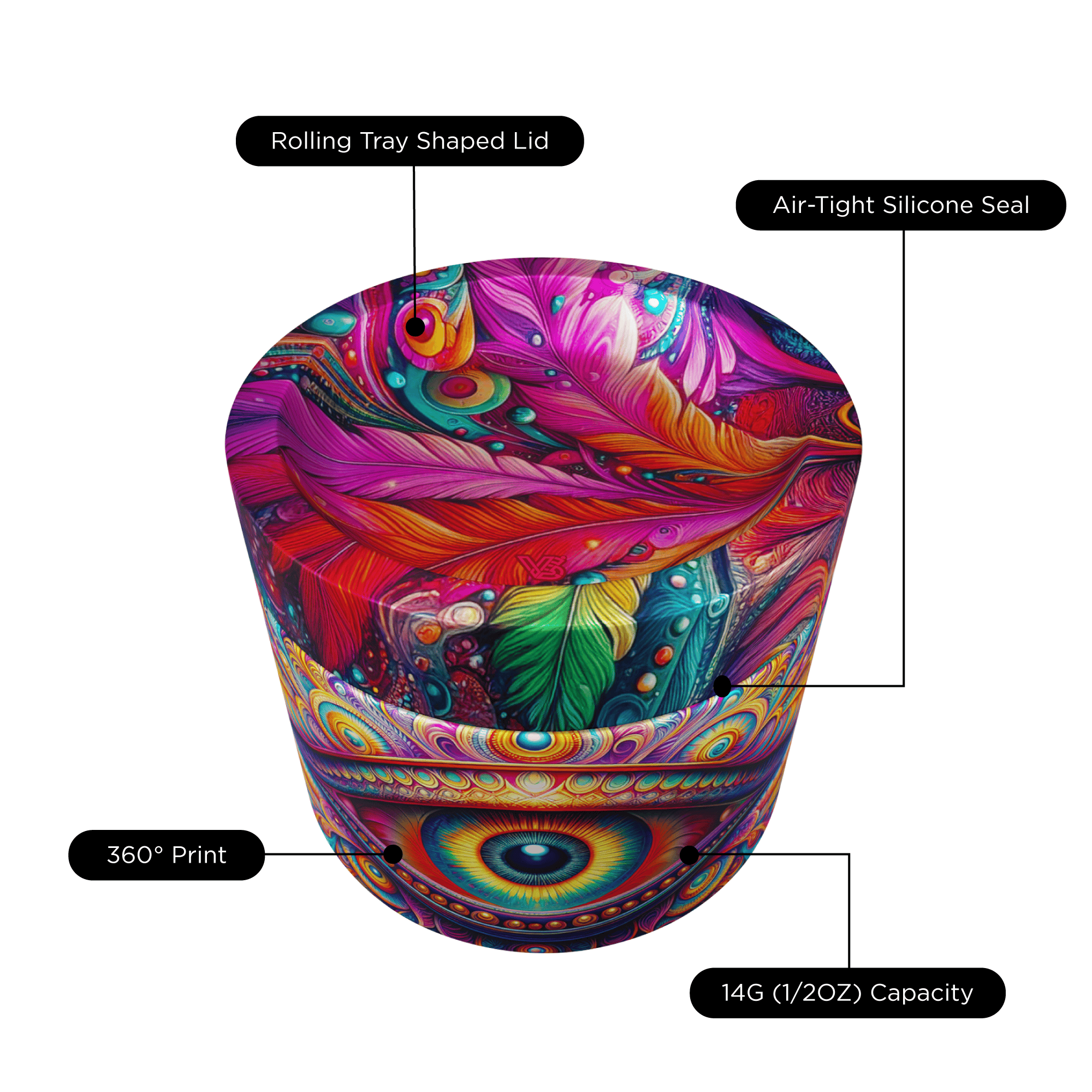 v-syndicate-syndicase-360-eye-vorratsdose-mit-tray-deckel image 6