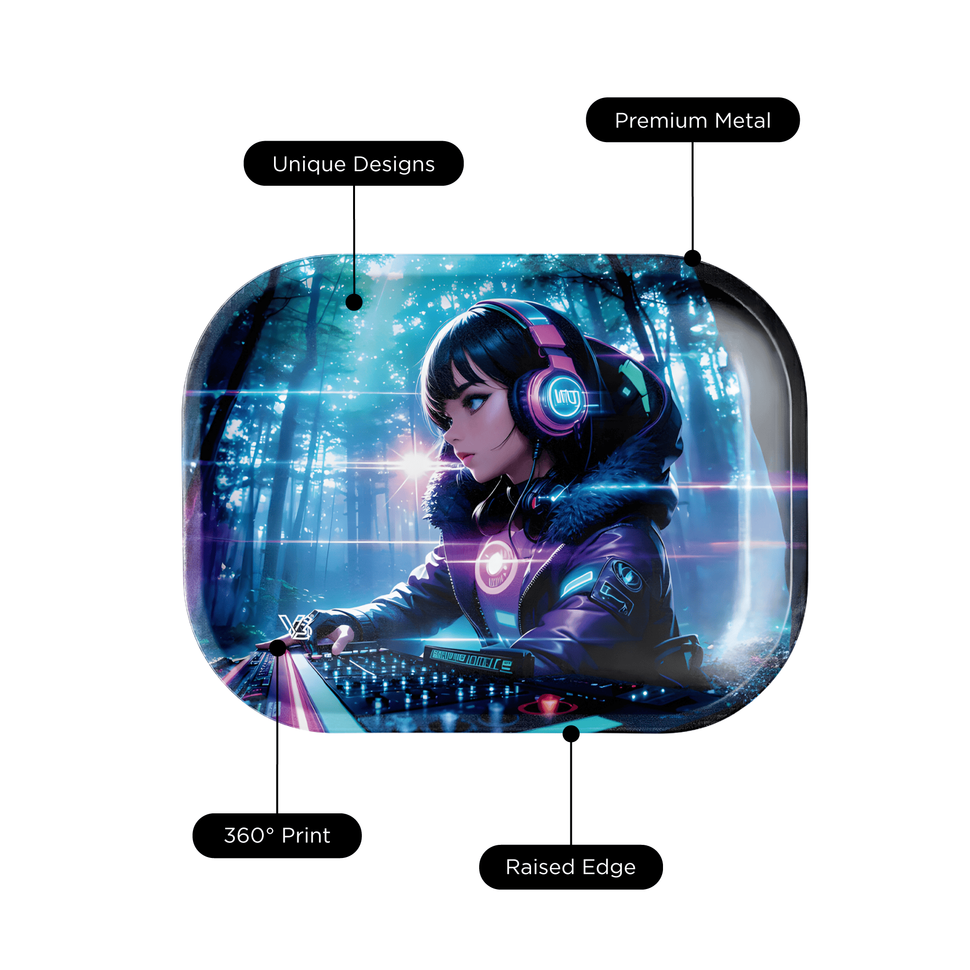 v-syndicate-metal-rollin-tray-hi-tech-no-drehtablett-small image 3
