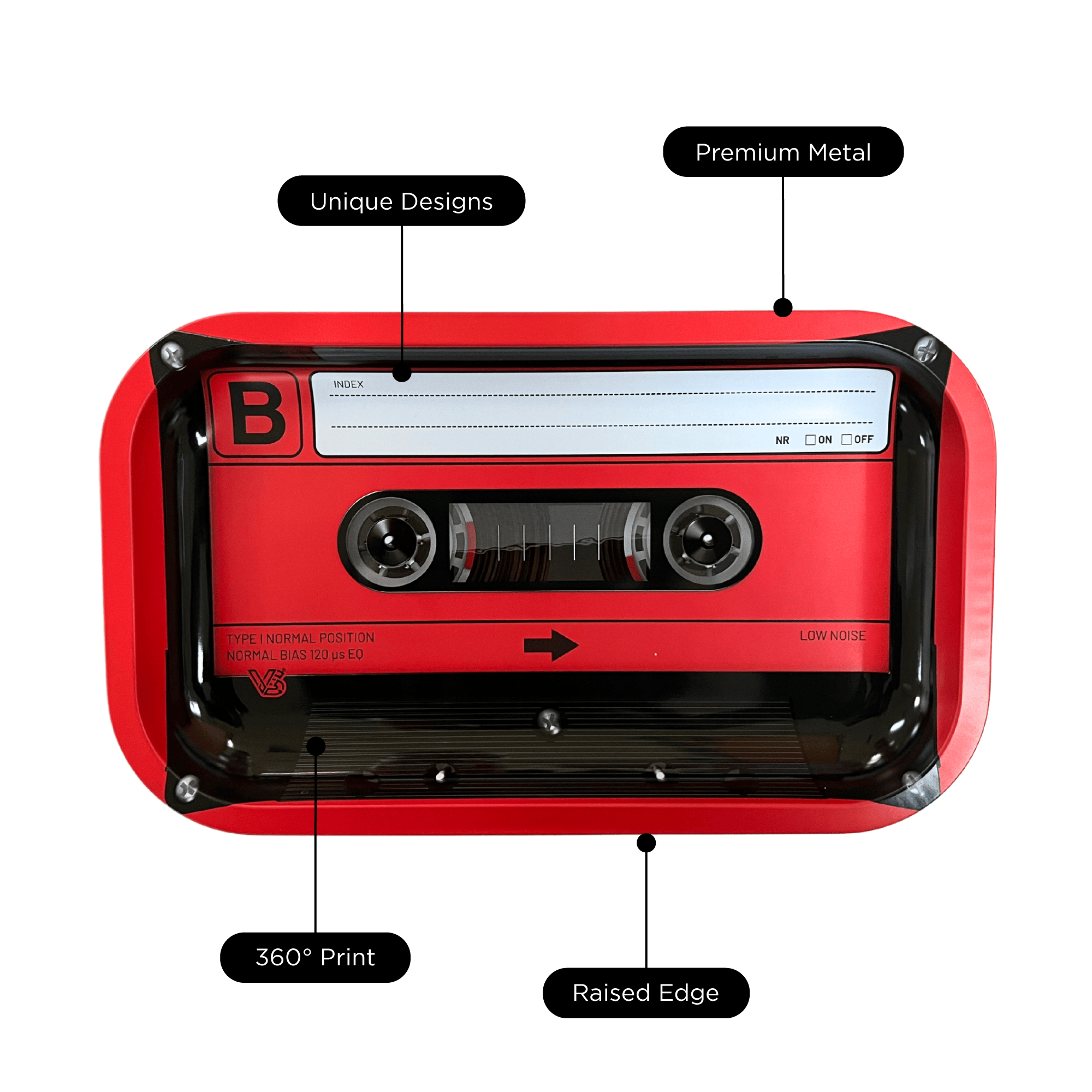 v-syndicate-metal-rollin-tray-cassette-red-drehtablett-small image 6