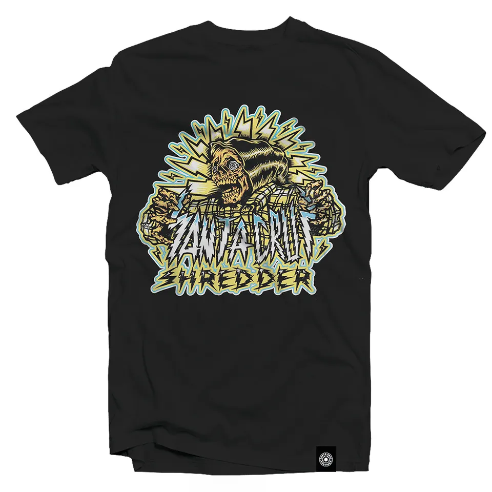 santa-cruz-shredder-shocker-skull-t-shirt-schwarz-gr-m-baumwolle image 1