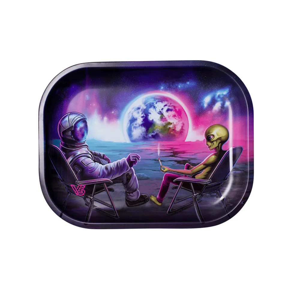 v-syndicate-metal-rollin-tray-blunt-orbit-drehtablett-small-metall image 1