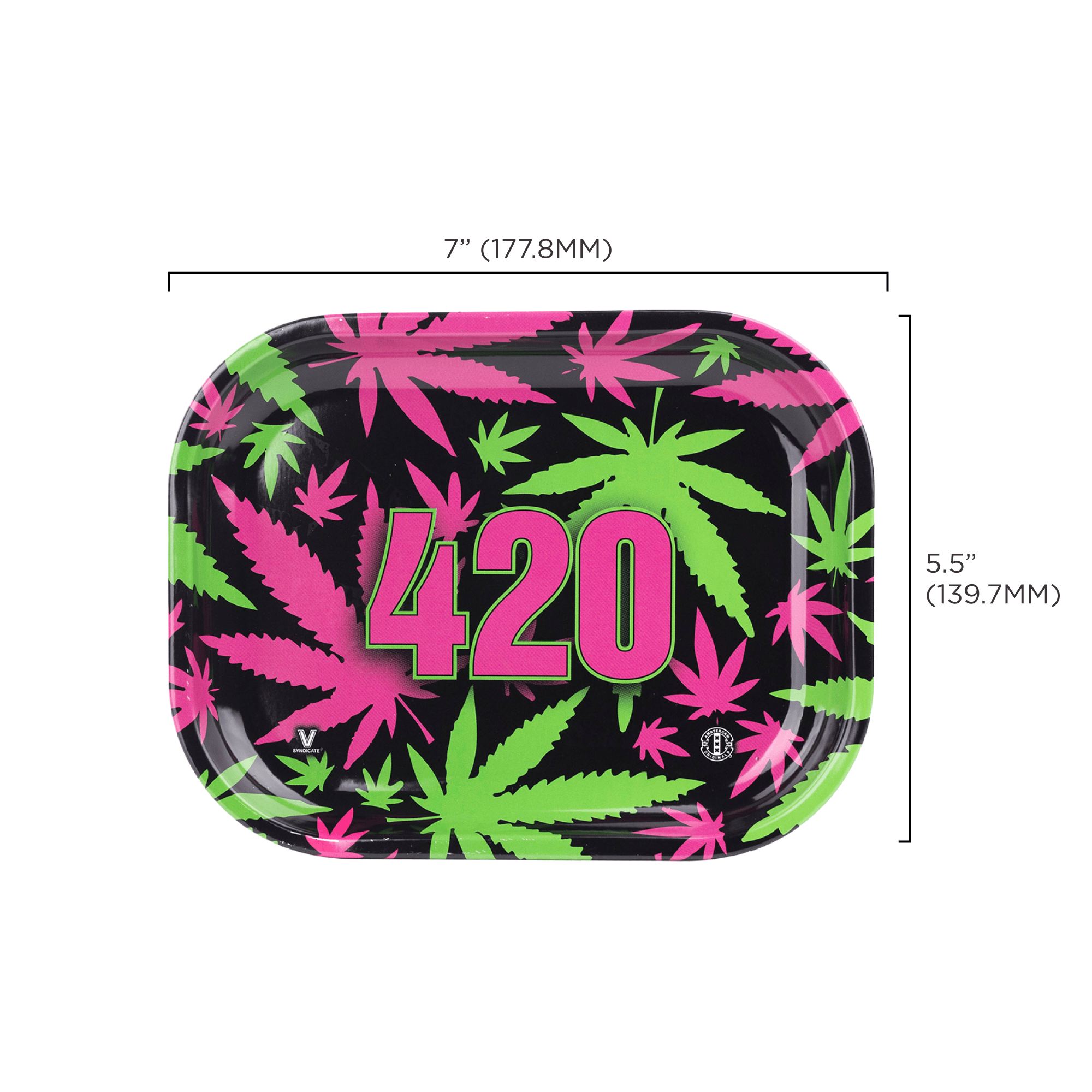 v-syndicate-metal-rollin-tray-420-retro-drehtablett-small-360-print image 2
