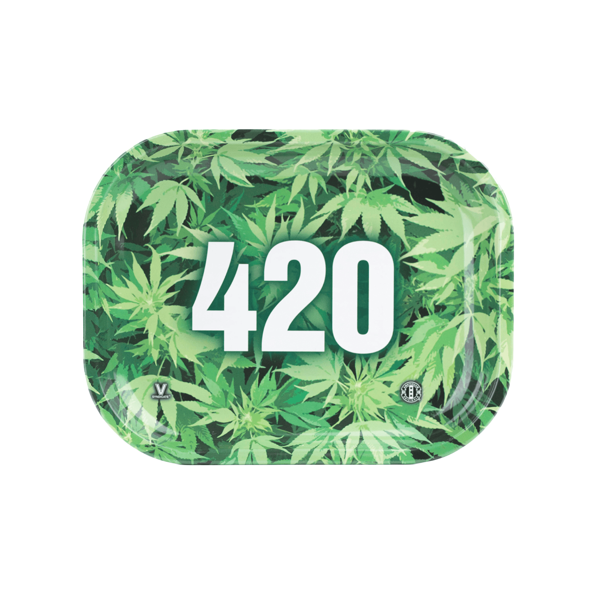 v-syndicate-metal-rollin-tray-420-green-drehtablett-small-metall image 1