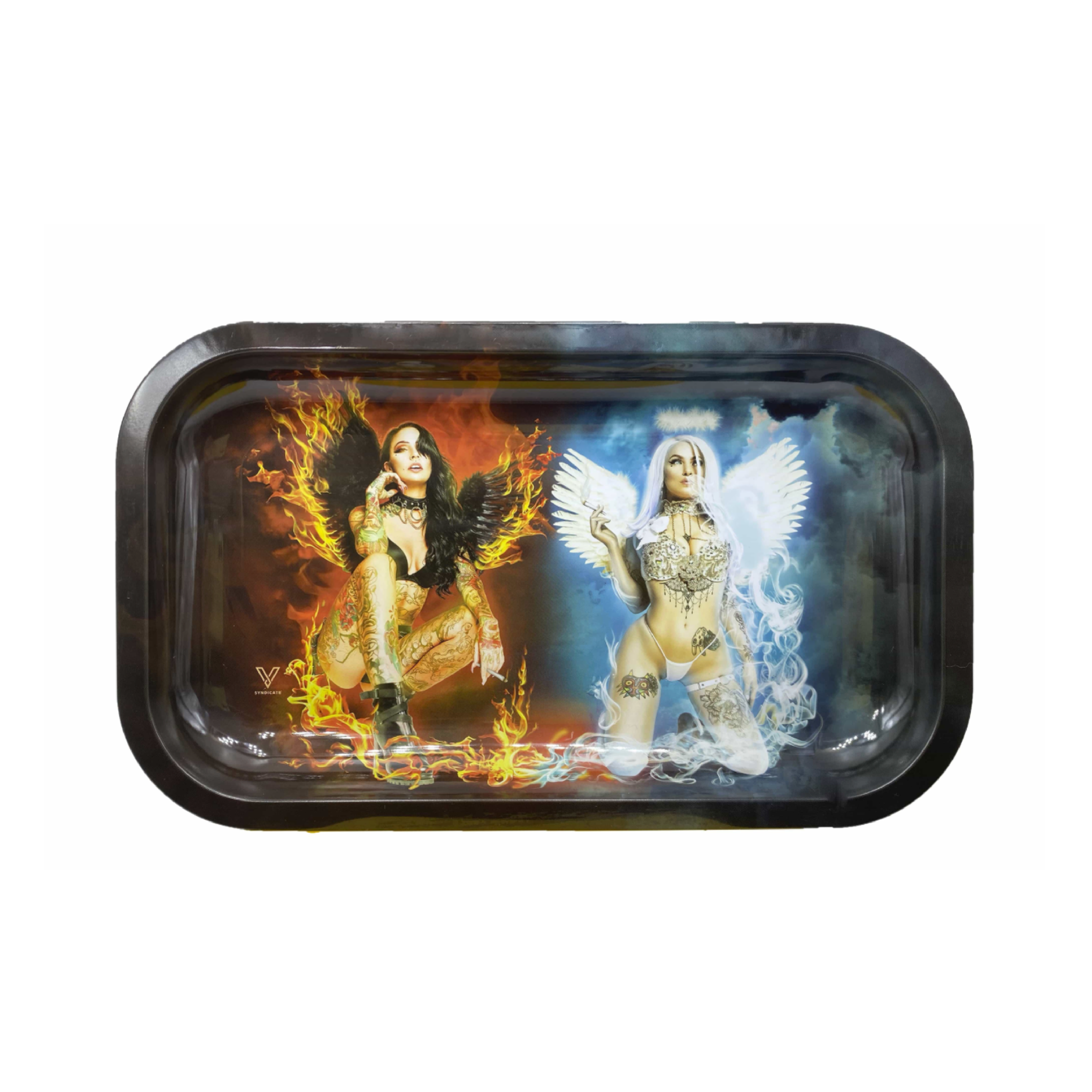 v-syndicate-hybrid-rollin-tray-devil-vs-angel-drehtablett-small-silikonmatte image 6