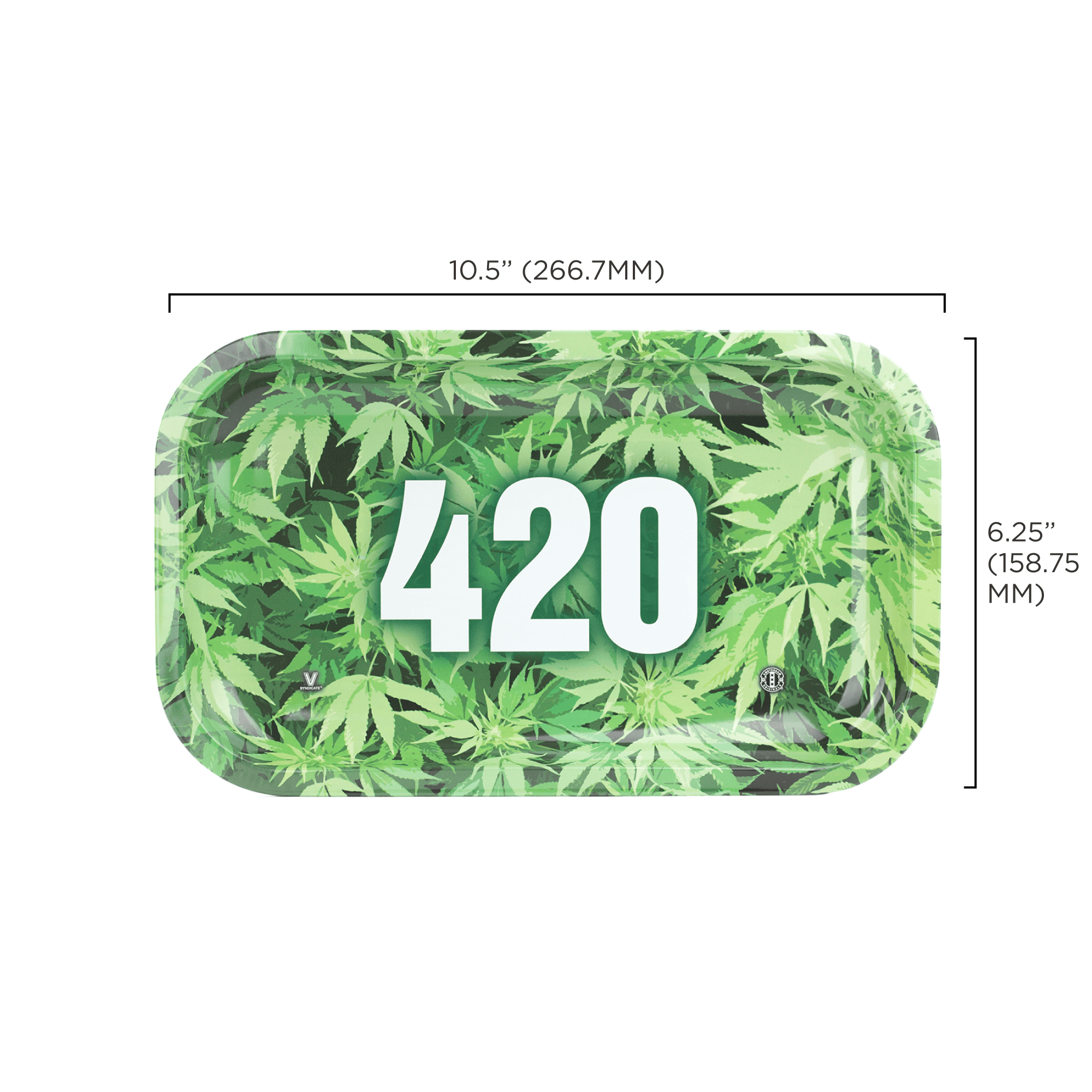 v-syndicate-metal-rollin-tray-420-green-drehtablett-small-metall image 6