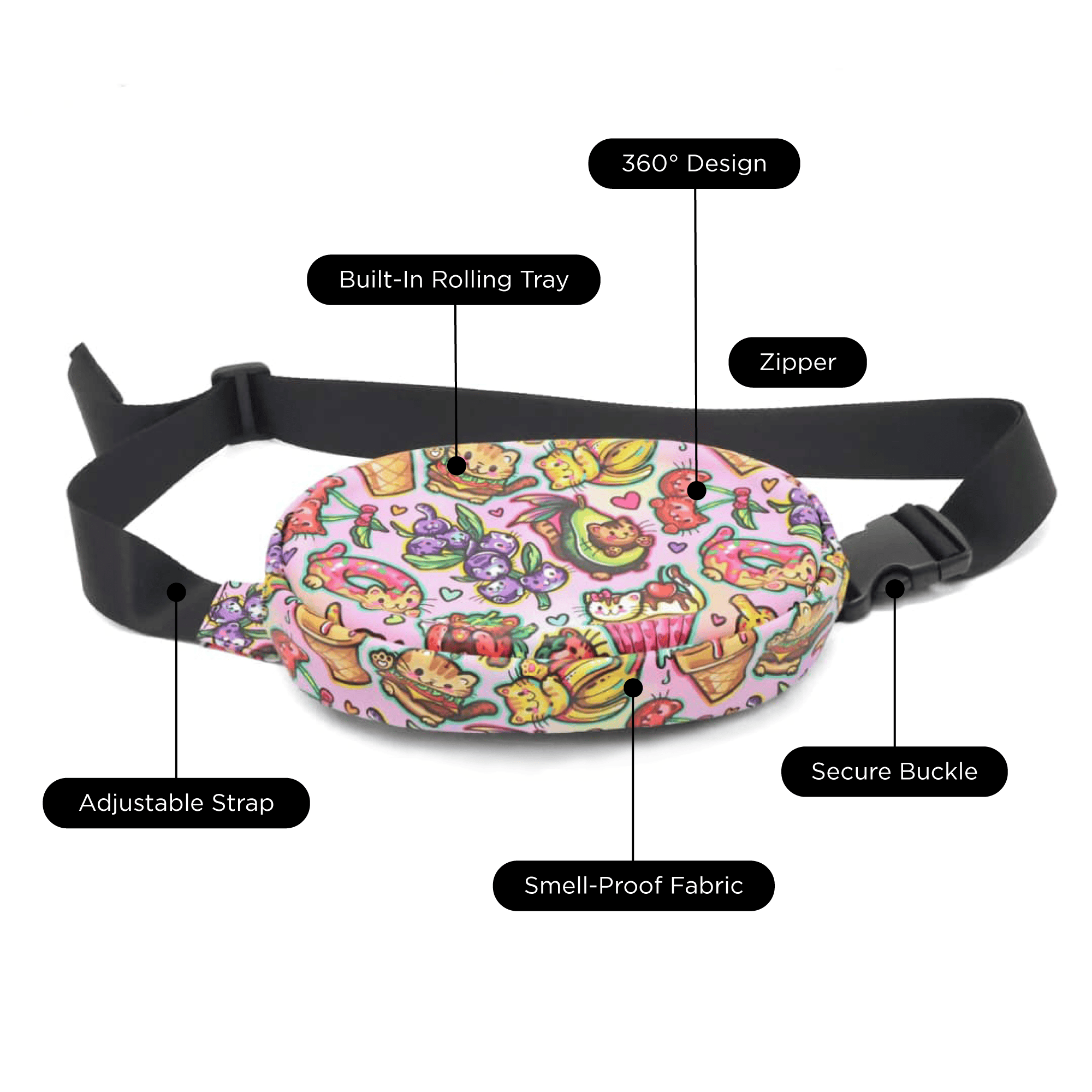 v-syndicate-way-bags-kibbles-kits-bauchtasche-mit-tray-geruchsdicht image 4