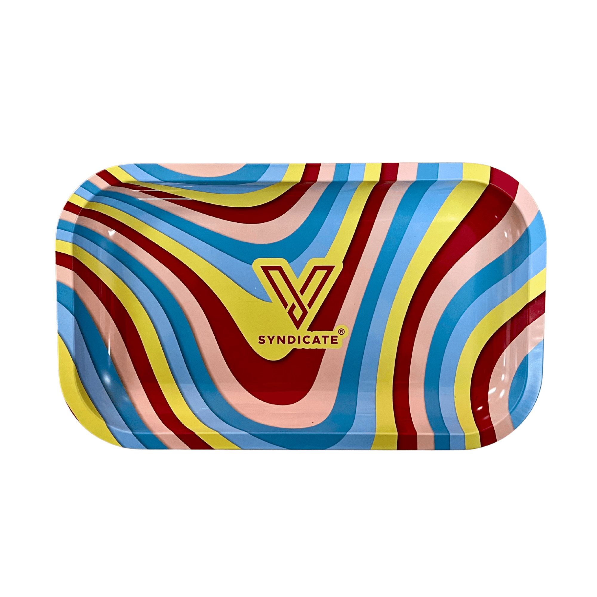 v-syndicate-metal-rollin-tray-melted-maroon-drehtablett-small image 4
