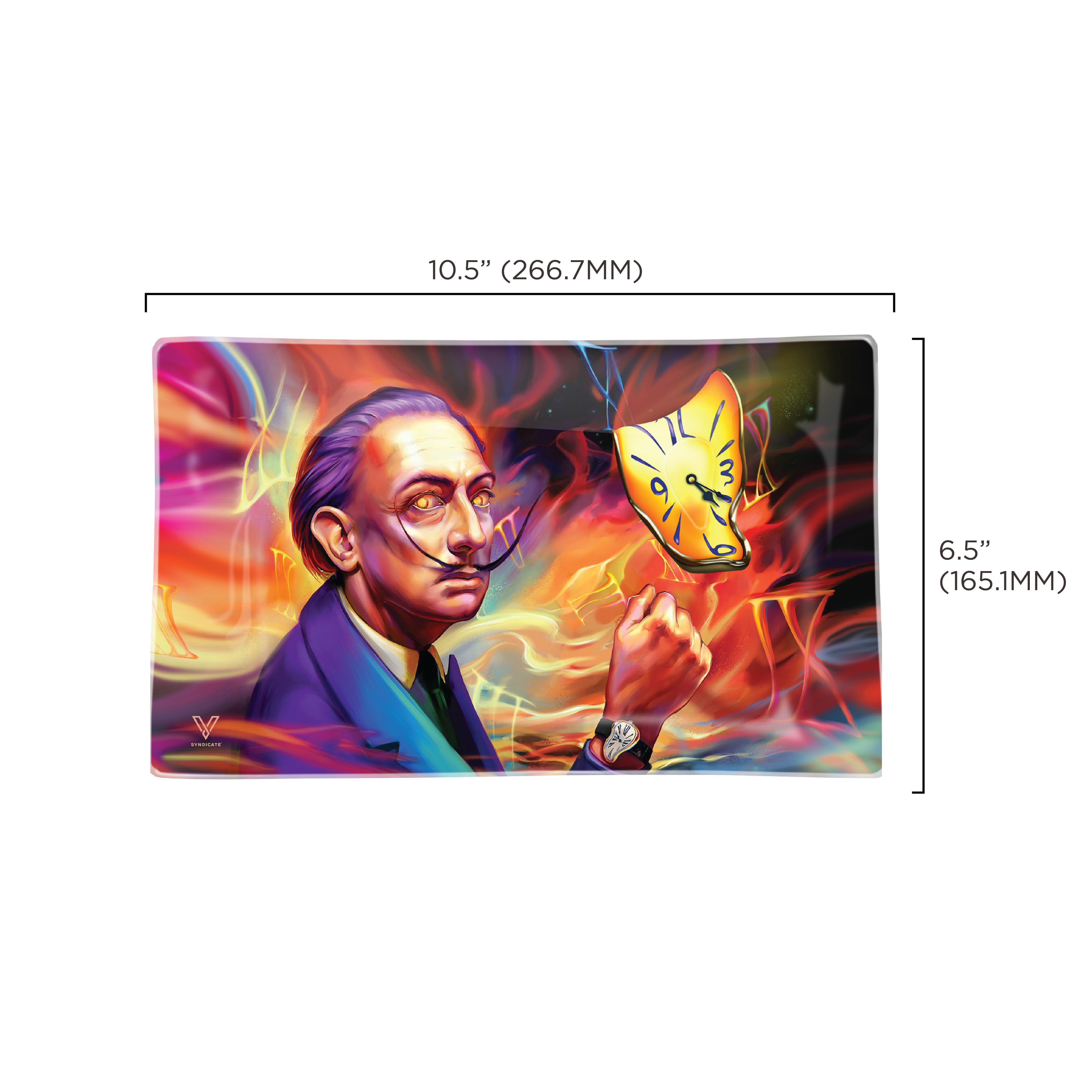 v-syndicate-glass-rollin-tray-drehtablett-dalirious-glas image 8