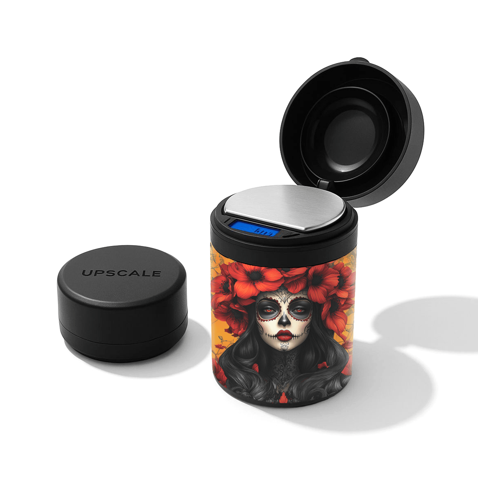 v-syndicate-upscale-calavera-vorratsdose-mit-waage-usb-0-01g image 2