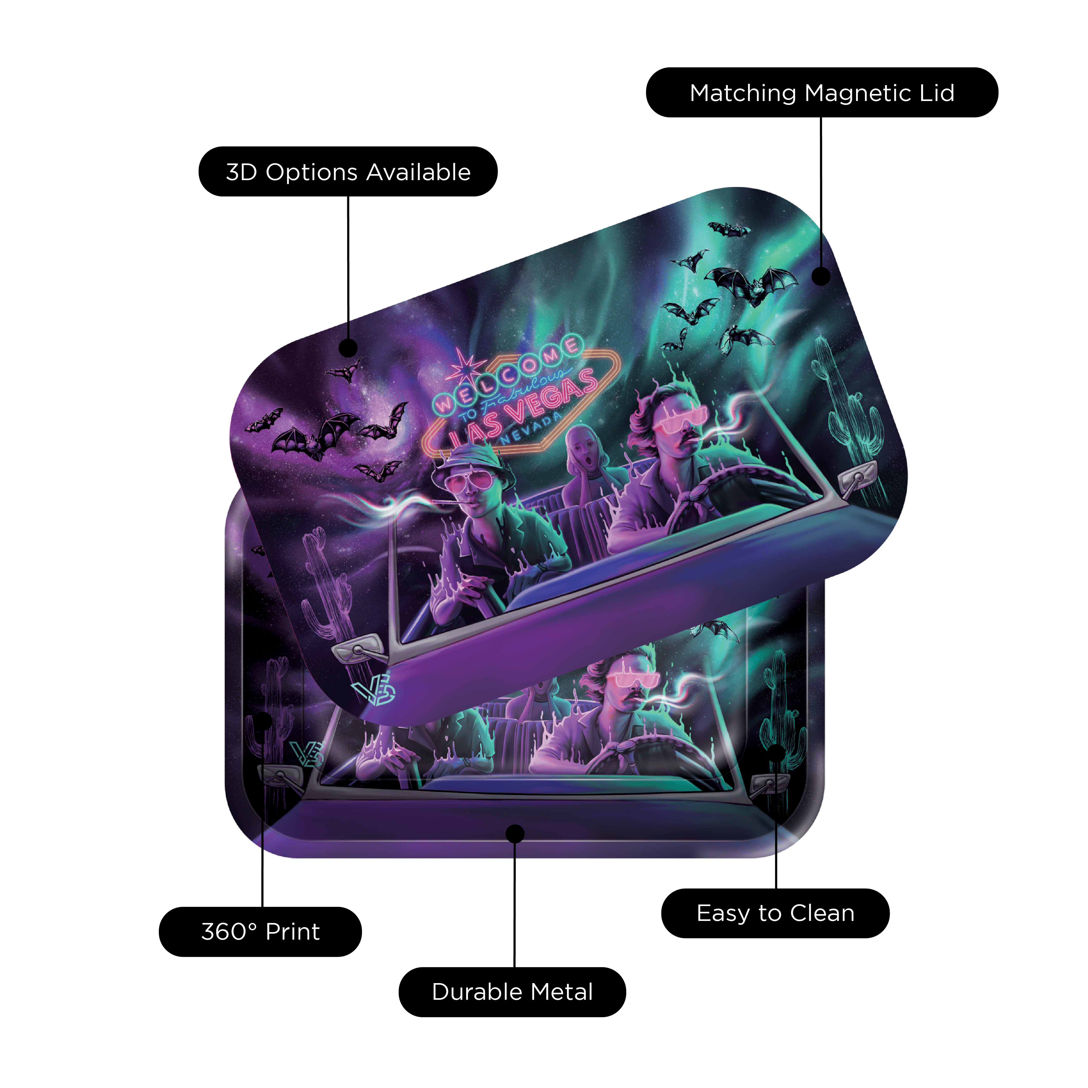 v-syndicate-roll-n-go-bat-country-drehtablett-medium-magnetdeckel image 6