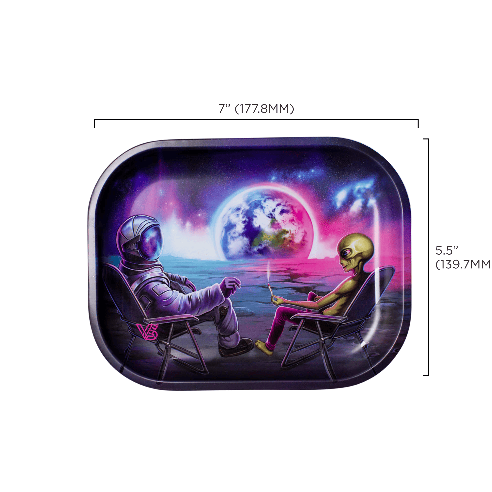 v-syndicate-metal-rollin-tray-blunt-orbit-drehtablett-small-metall image 2