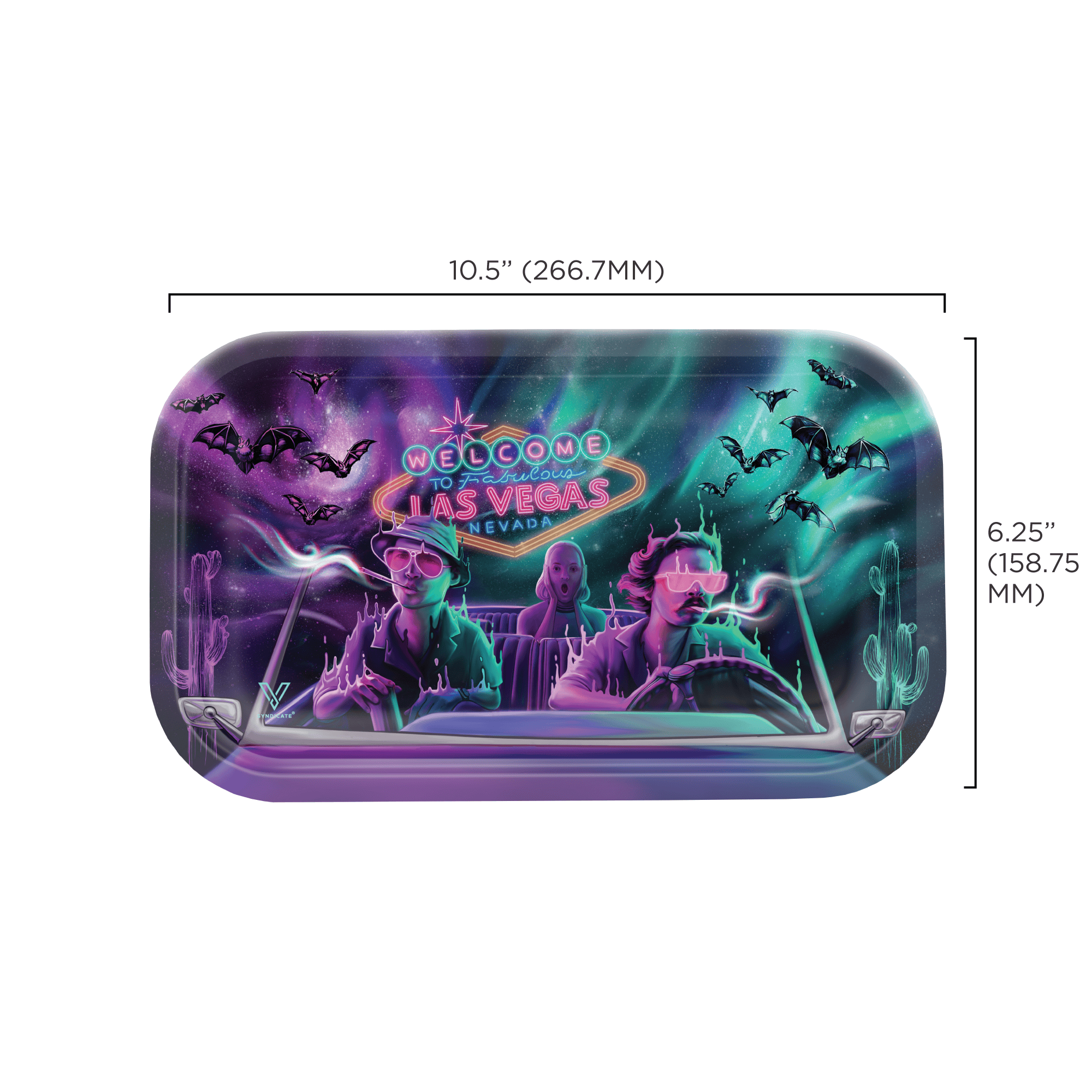 v-syndicate-metal-rollin-tray-bat-country-drehtablett-small image 5