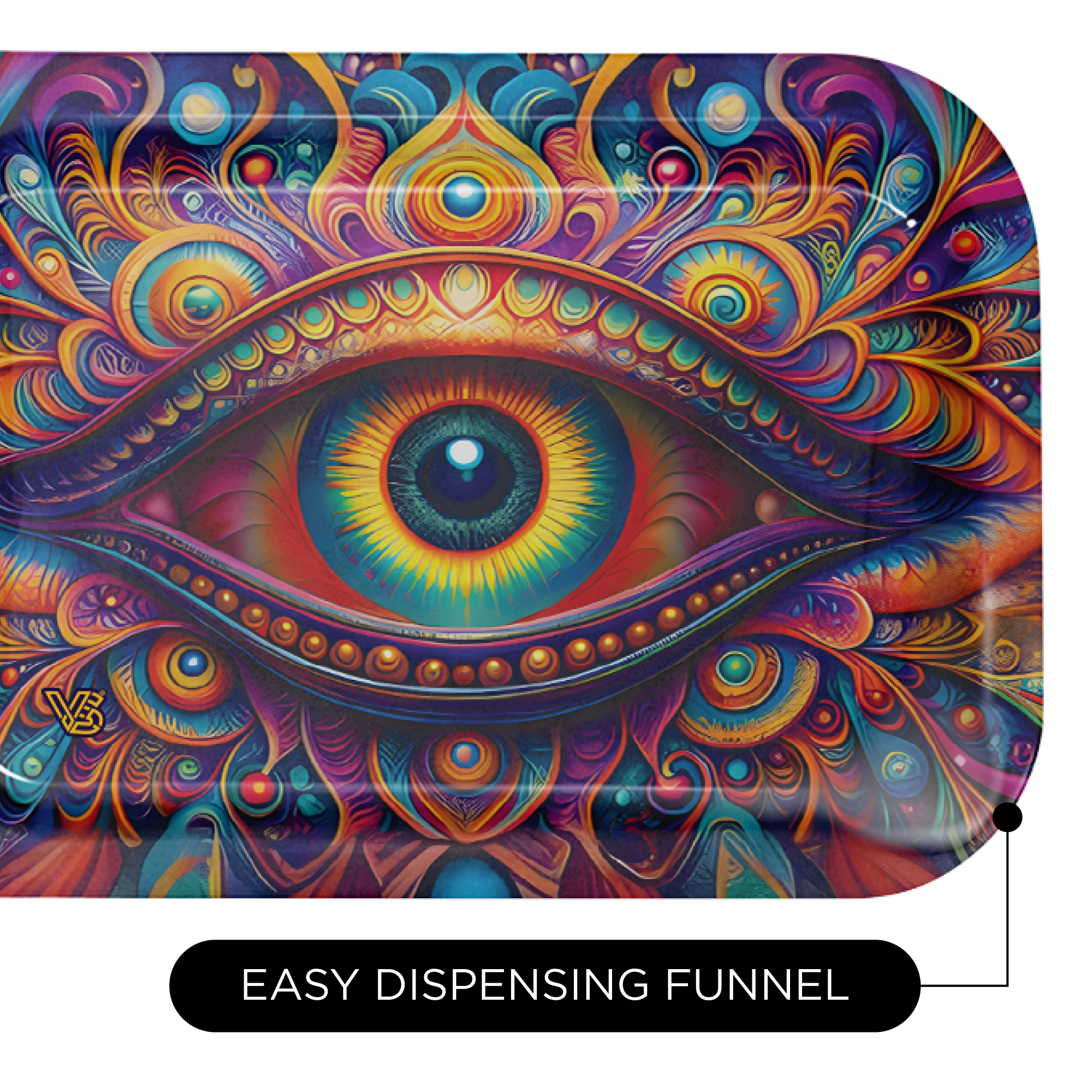v-syndicate-eye-duotray-2-in-1-metall-tray-mit-aschenbecher image 5