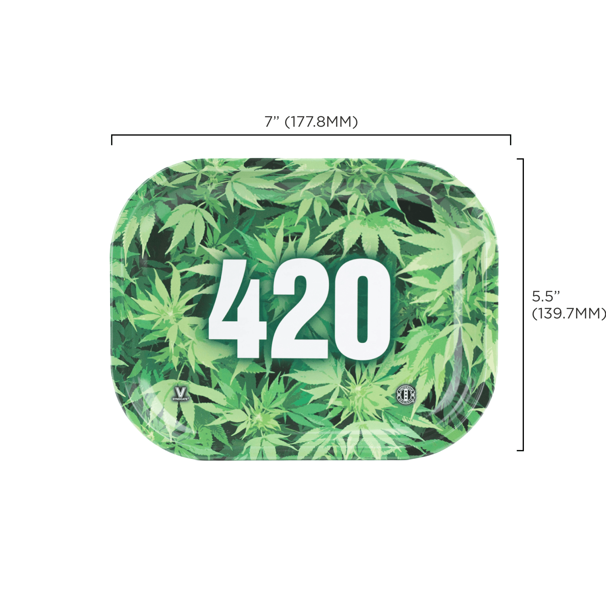 v-syndicate-metal-rollin-tray-420-green-drehtablett-small-metall image 2
